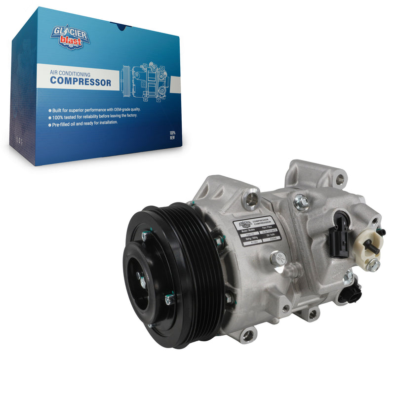 Glacier Blast GLB-TO12815 A/C Compressor for 2009-2017 Toyota Camry, Toyota Sienna and More