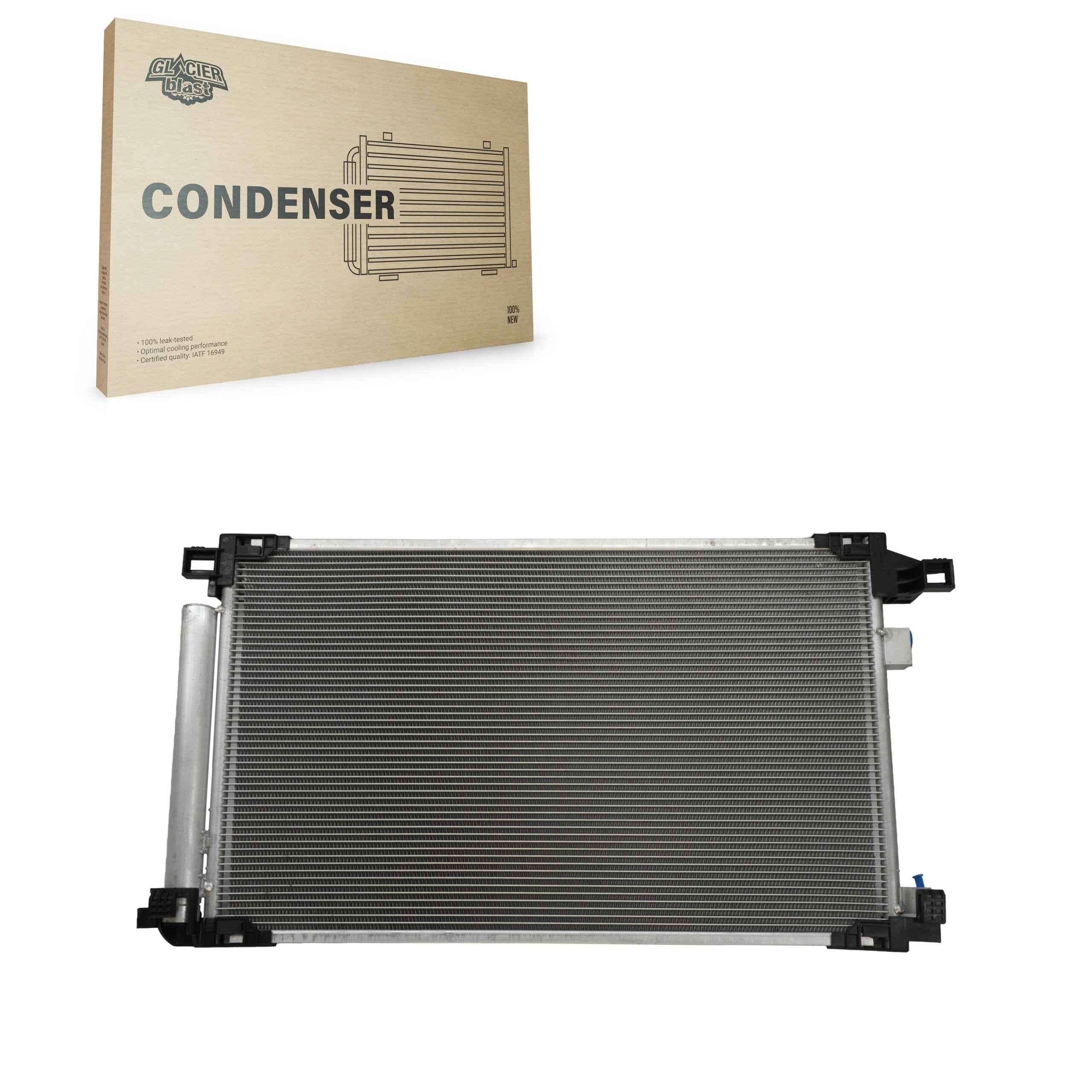 Glacier Blast GLB-TO30153 A/C Condenser for 2018-2022 Toyota Corolla, Toyota C-HR