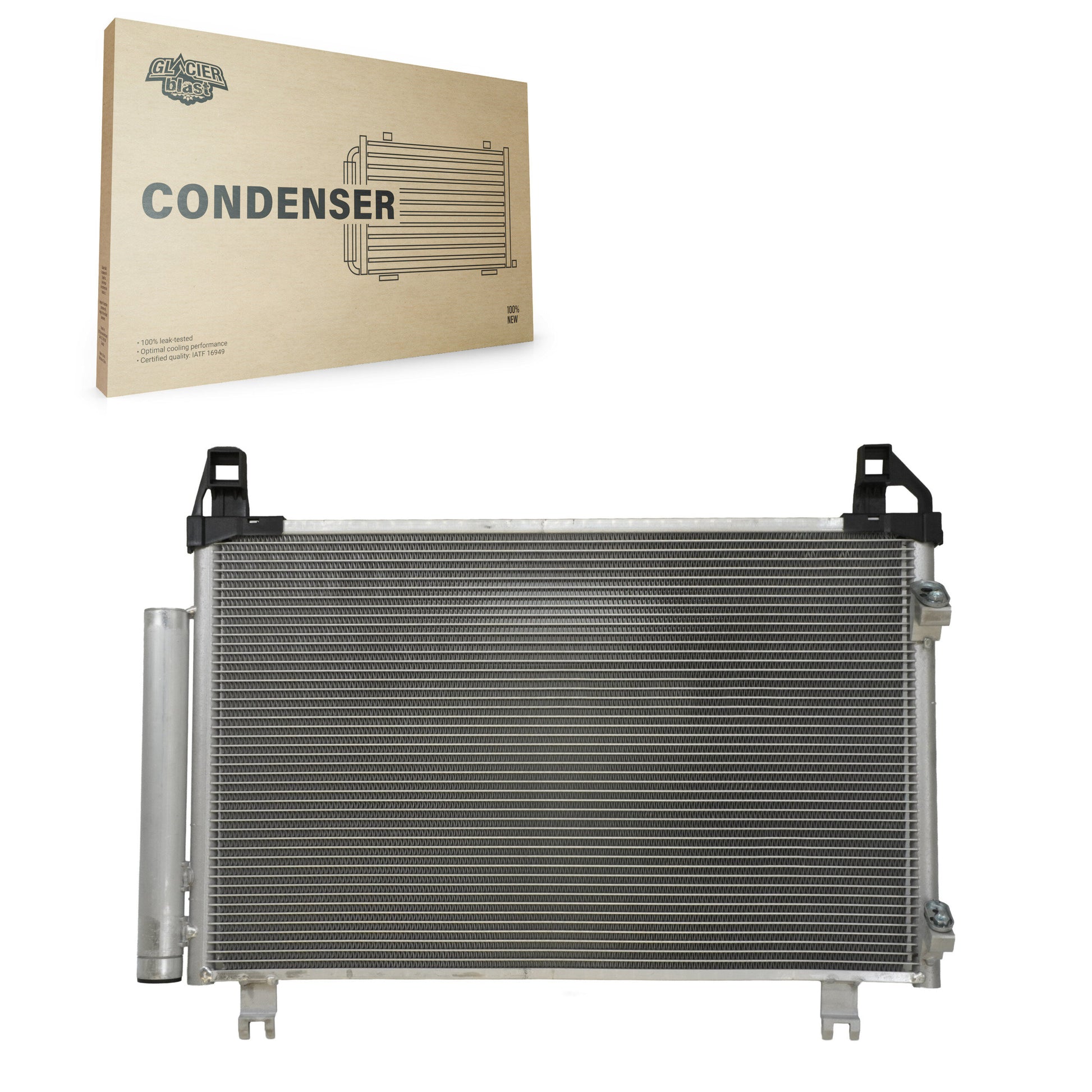 Glacier Blast GLB-TO3580 A/C Condenser for 2006-2015 Toyota Yaris, Scion xD