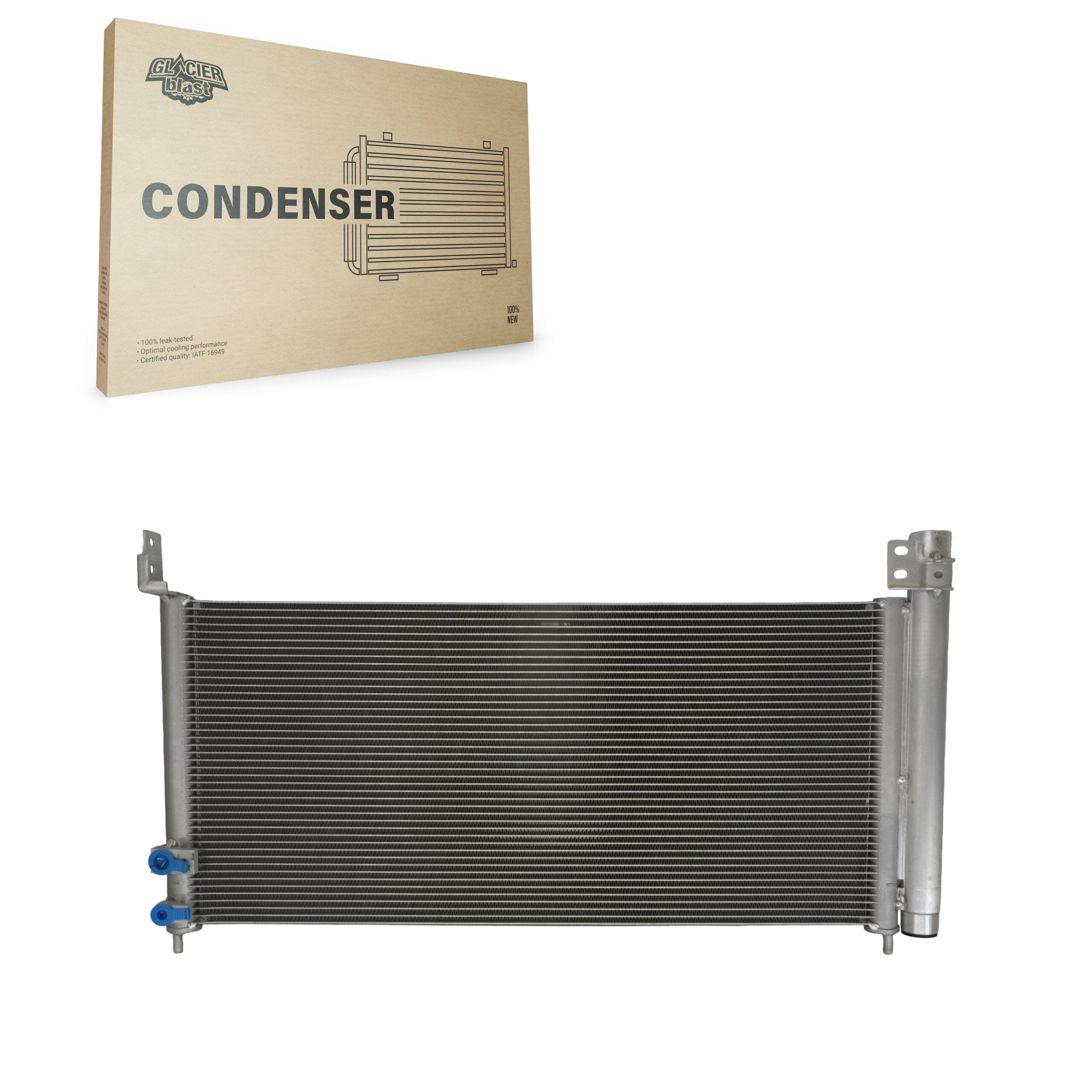 Glacier Blast GLB-TO3790 A/C Condenser for 2010-2017 Toyota Prius Plug-In, Lexus CT200h and More