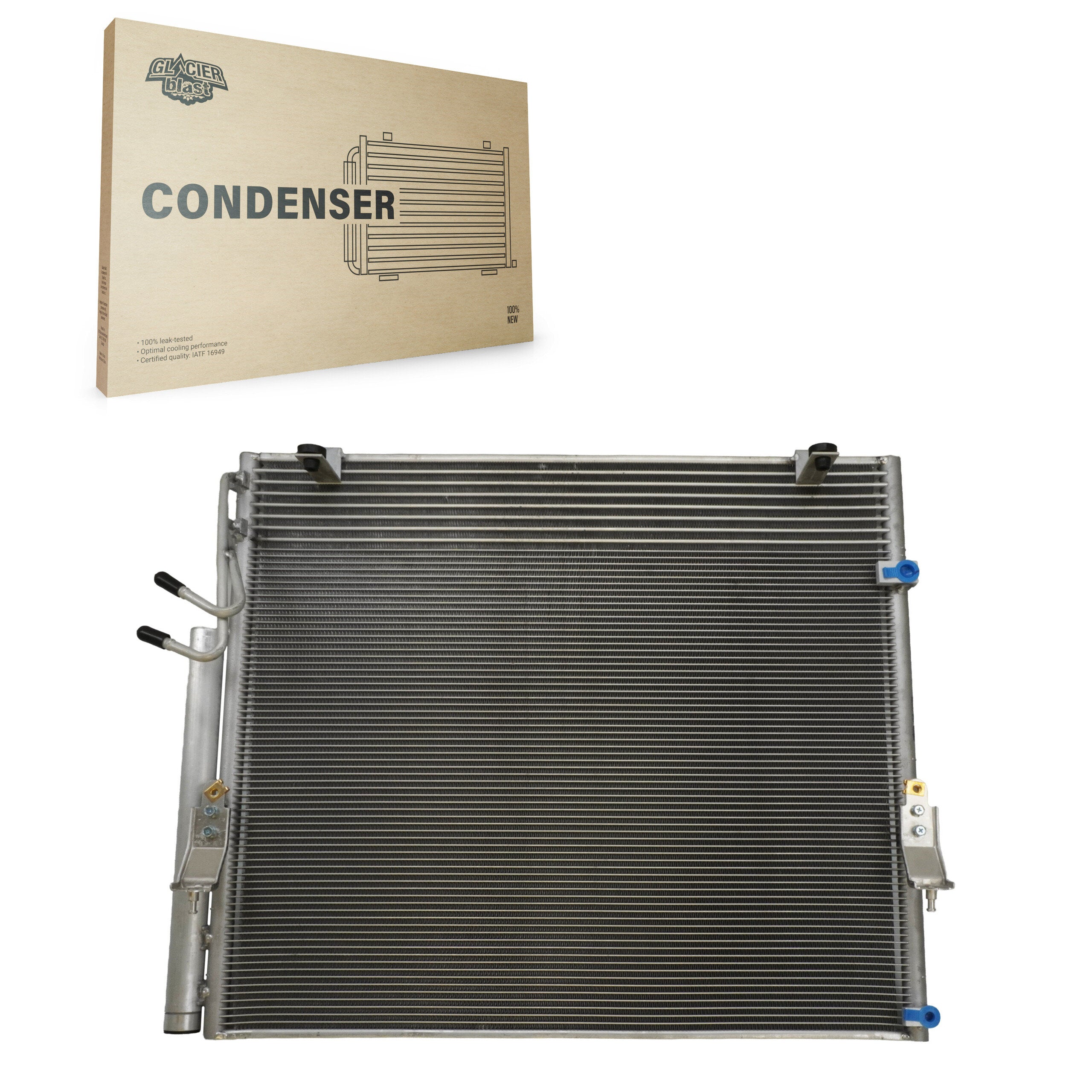 Glacier Blast GLB-TO4284 A/C Condenser for 2010-2019 Toyota Sequoia, Toyota Tundra