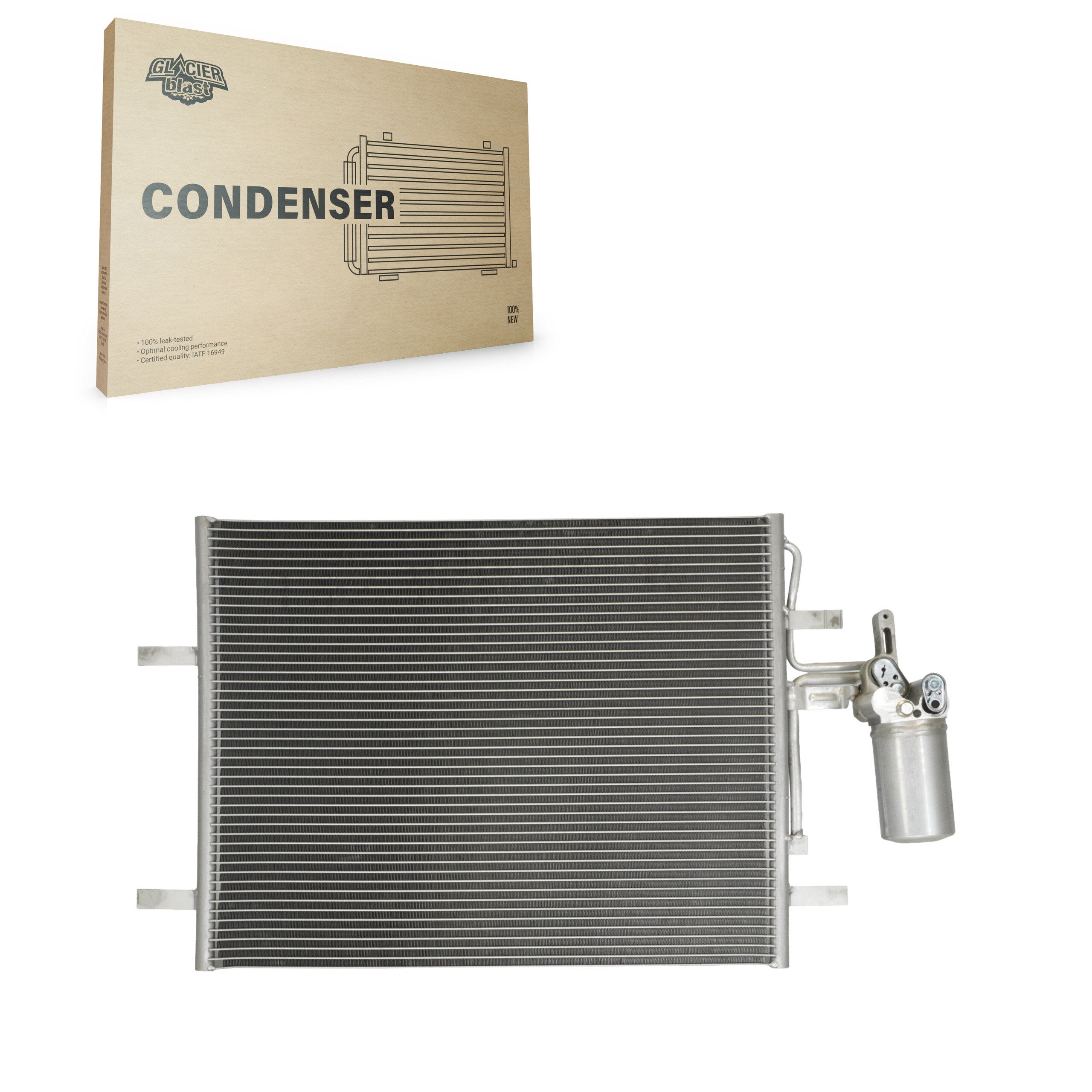 Glacier Blast GLB-VO3998 A/C Condenser for 2009-2018 Volvo S60 Cross Country, Volvo XC60 and More