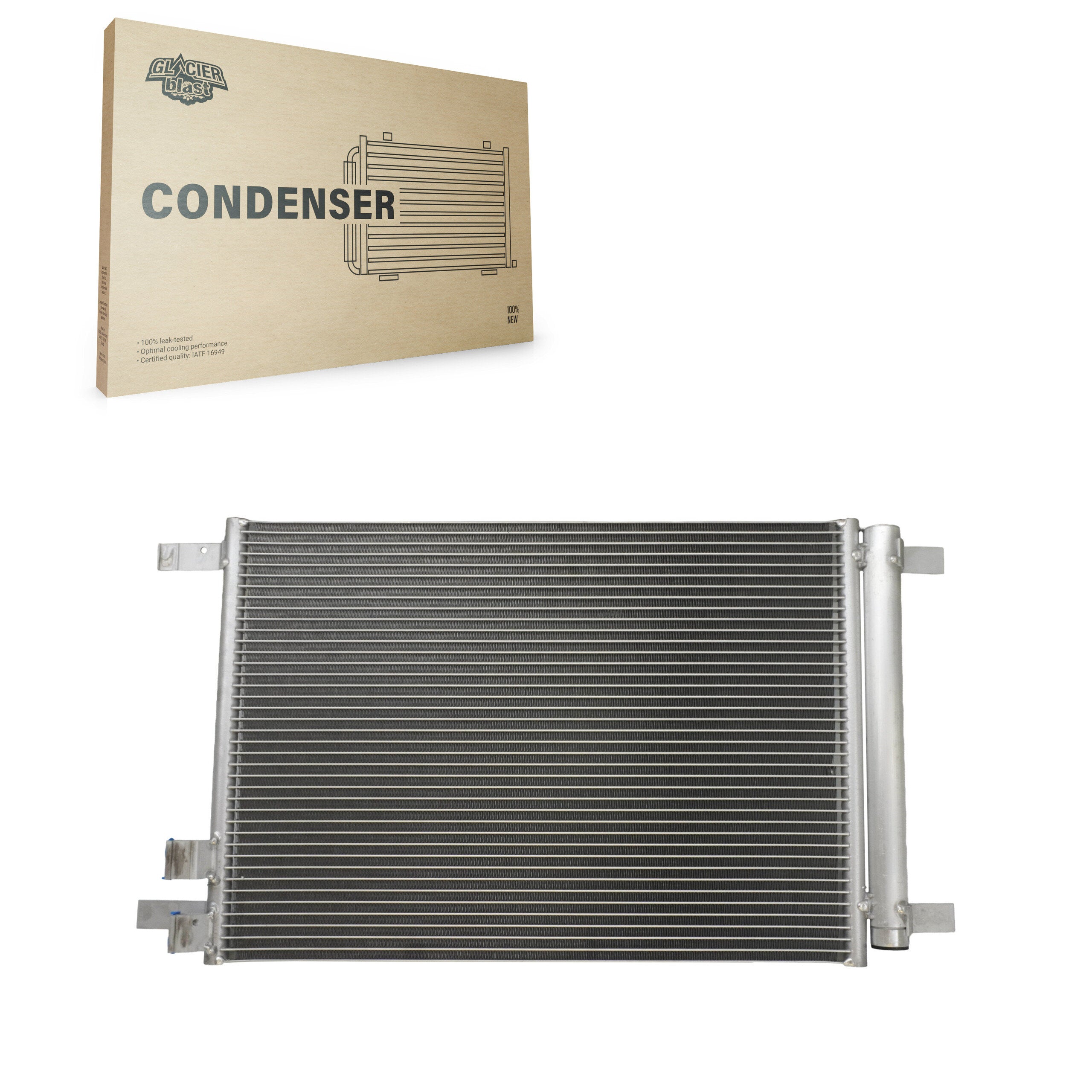 Glacier Blast GLB-VW4513 A/C Condenser for 2015-2024 Volkswagen Taos, Audi Q3 and More