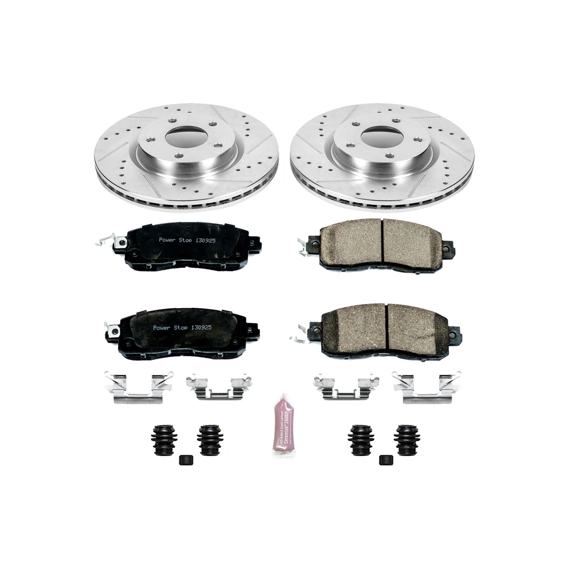 Power Stop K6494 - Z23 Evolution Sport Performance 1-Click Brake Kit (Front)
