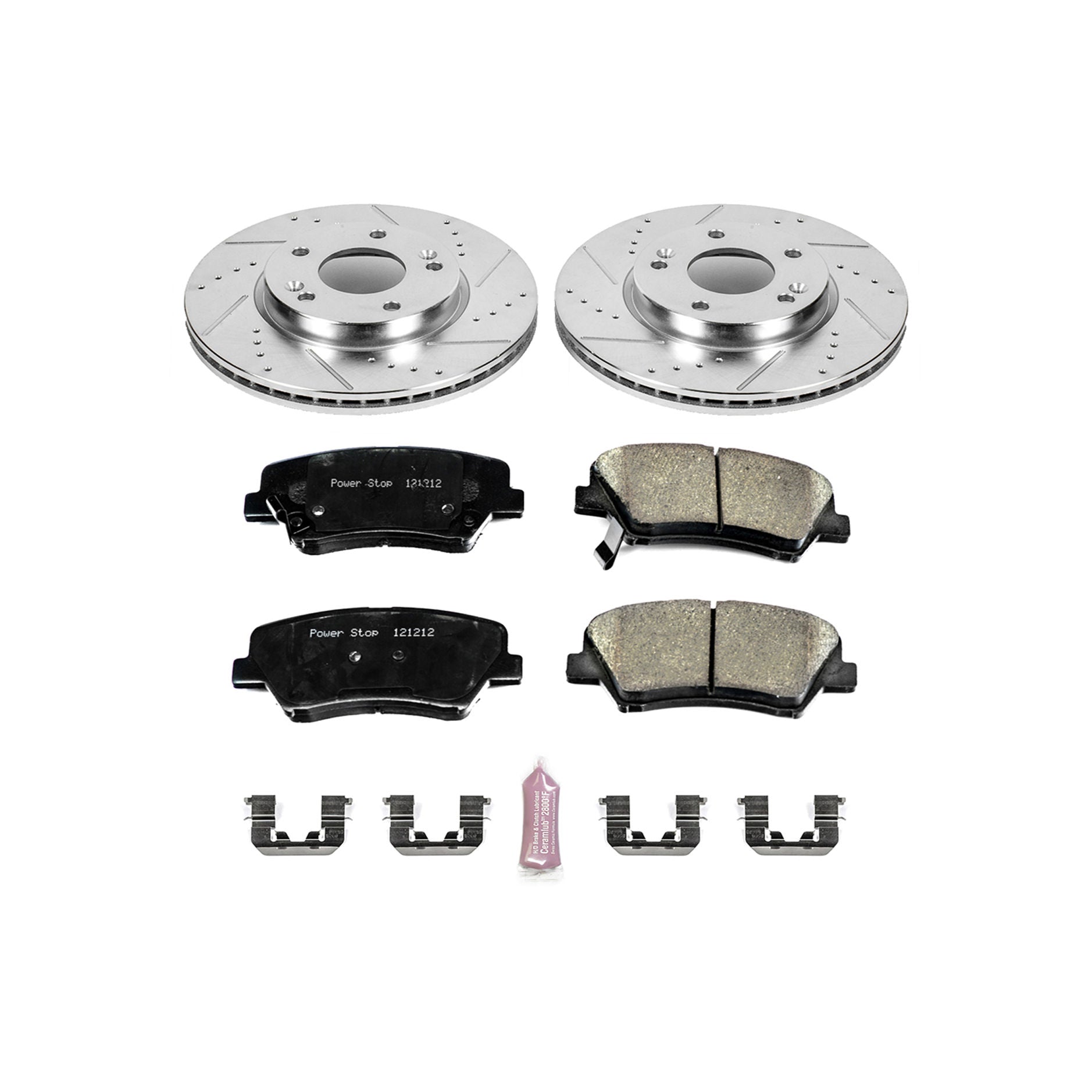 Power Stop K6503 - Z23 Evolution Sport Performance 1-Click Brake Kit (Front)