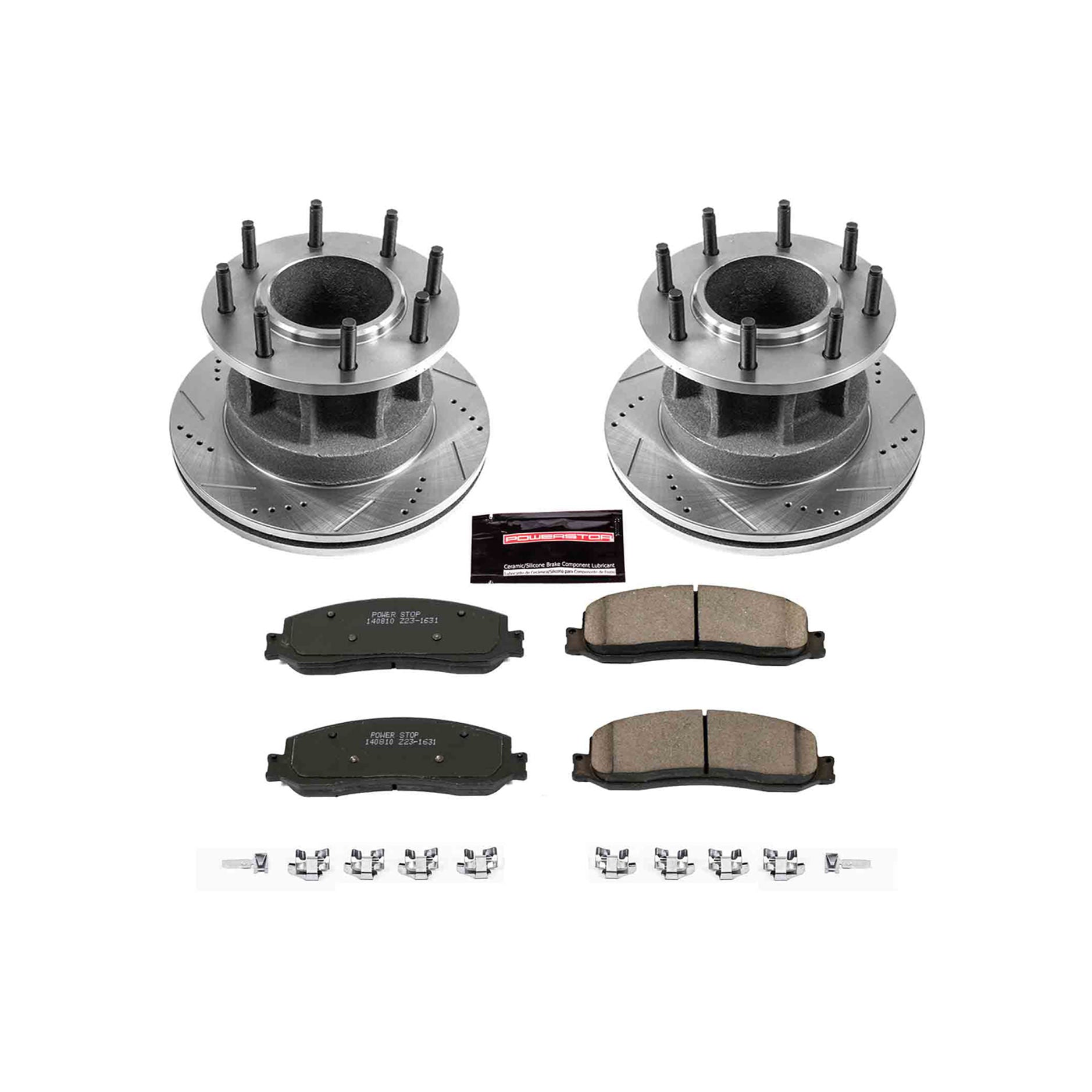 Power Stop K6526 - Z23 Evolution Sport Performance 1-Click Drilled And Slotted Front Brake Kit