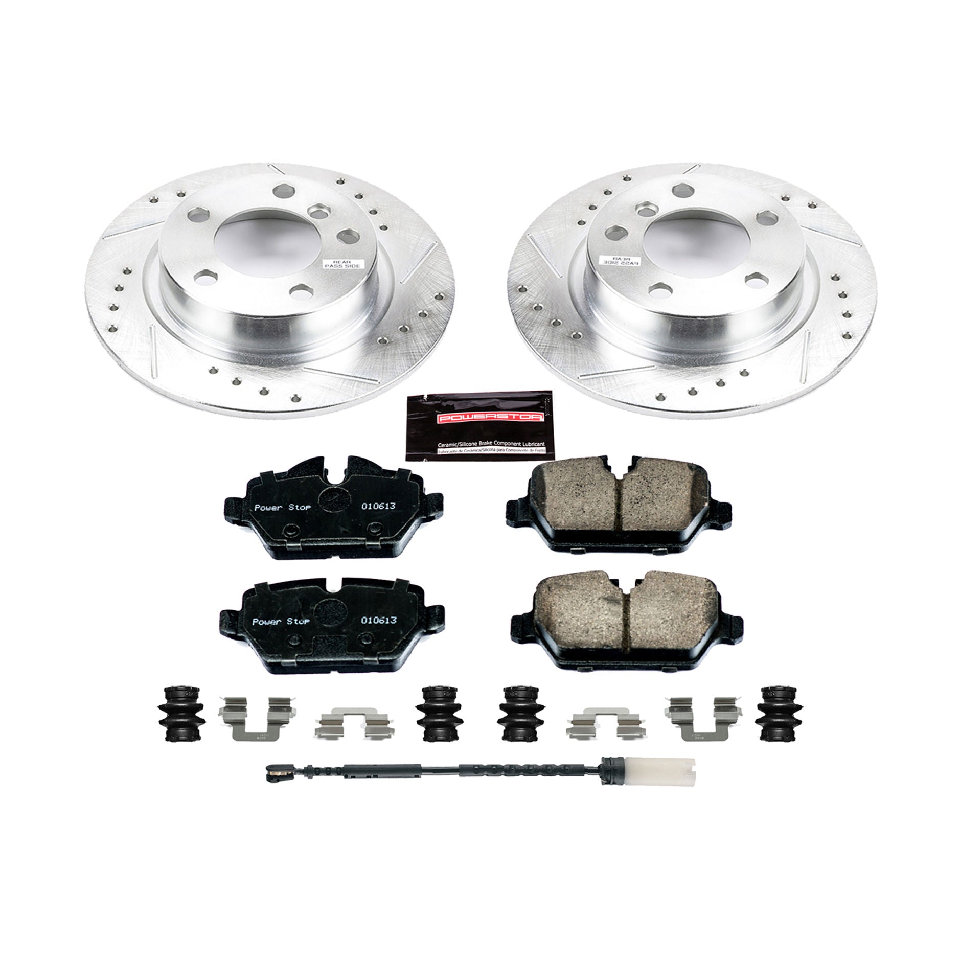 Power Stop K6664 - Z23 Evolution Sport Performance 1-Click Drilled And Slotted Rear Brake Kit