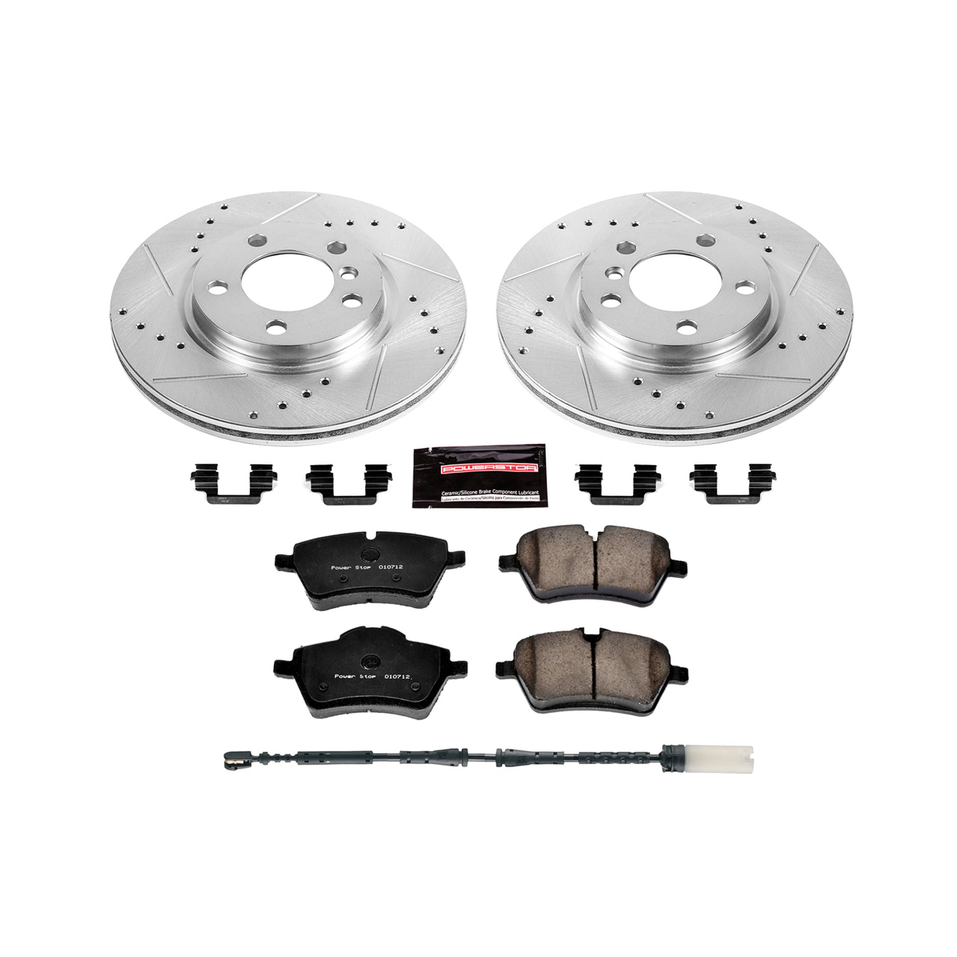 Power Stop K6665 - Z23 Evolution Sport Performance 1-Click Drilled And Slotted Front Brake Kit