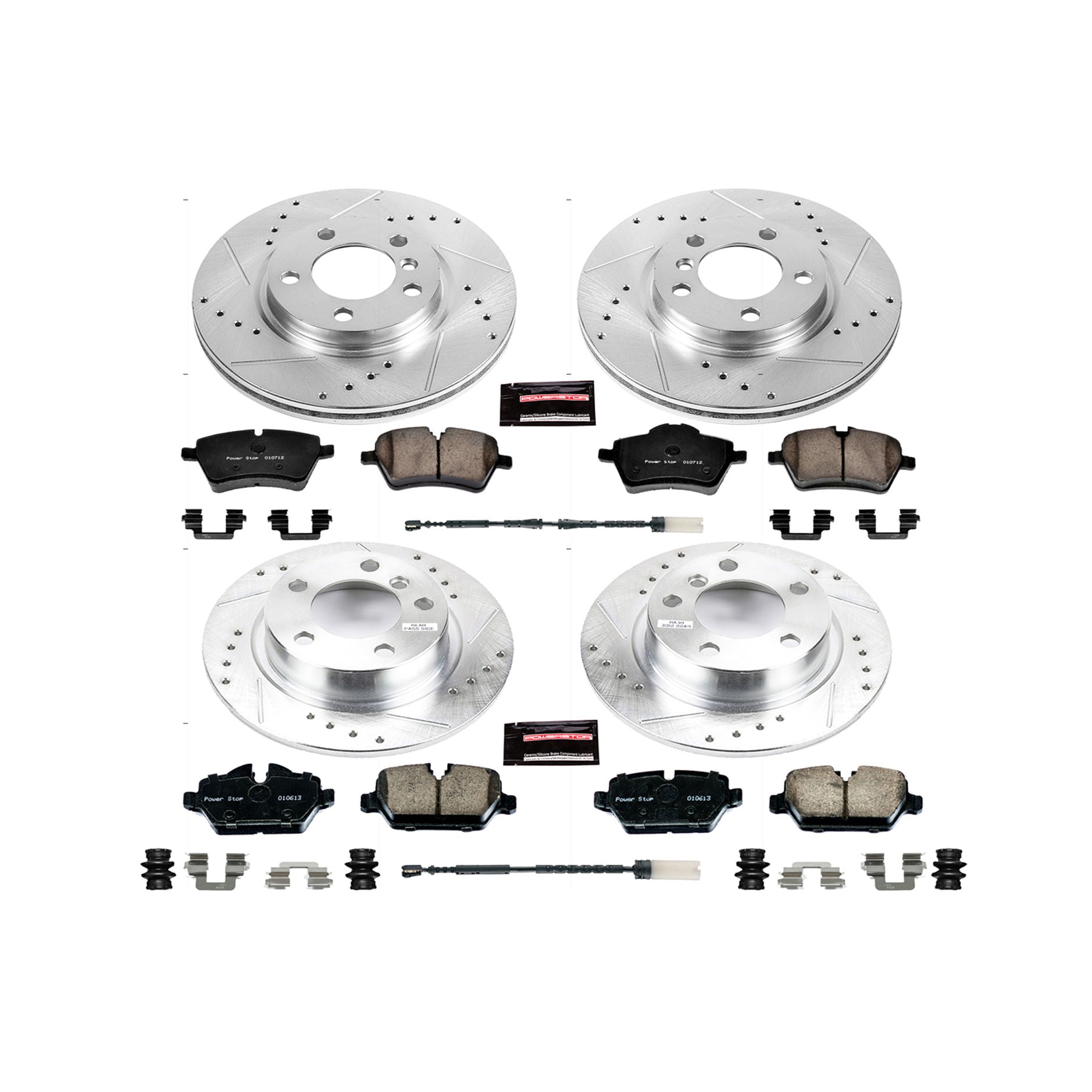 Power Stop K6666 - Z23 Evolution Sport Front And Rear Brake Kit