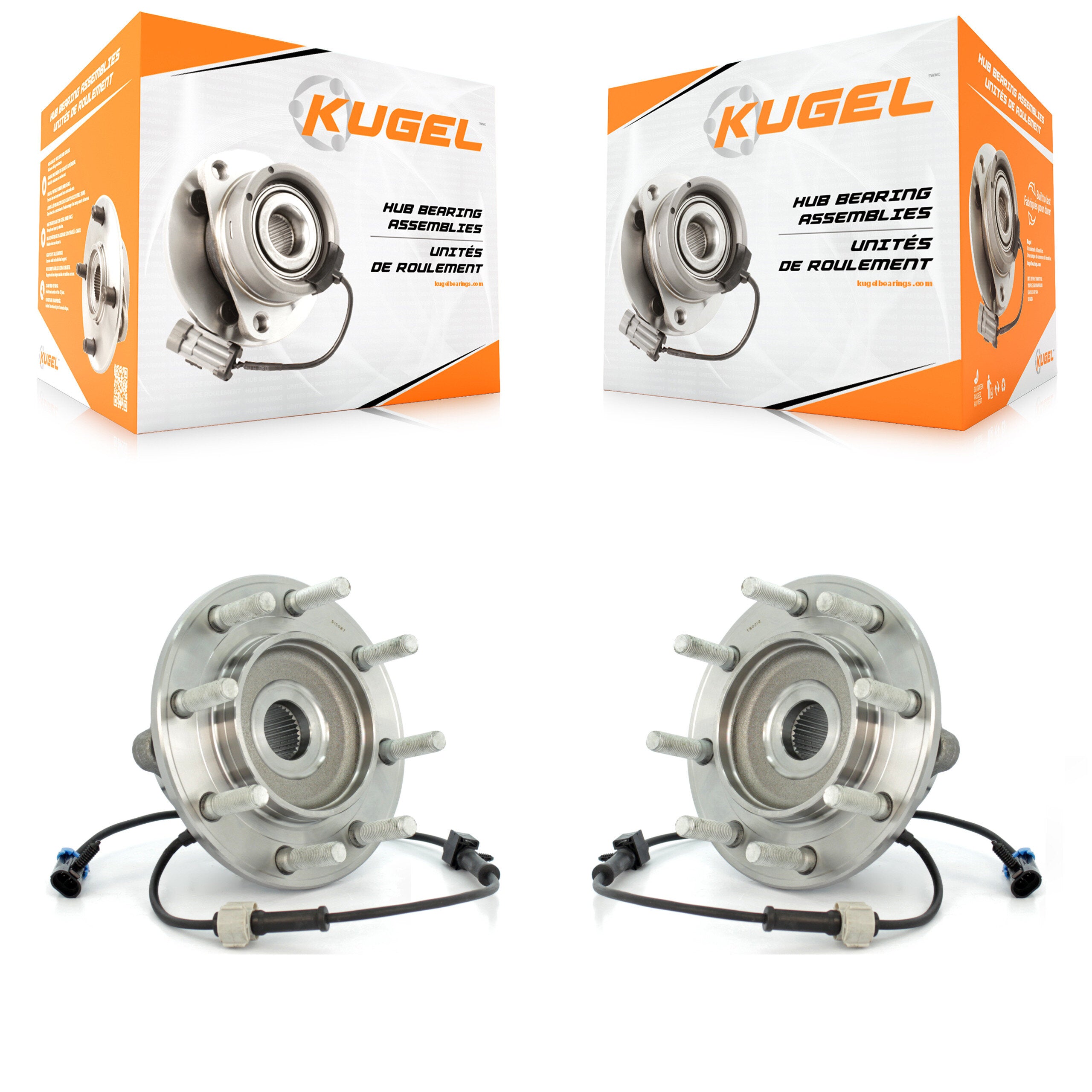 Kugel K70-100422 Wheel Bearing and Hub Assembly for 2001-2007 Chevrolet Silverado 3500 Classic, GMC Sierra 3500 Classic, Chevrolet Silverado 3500 & more product image