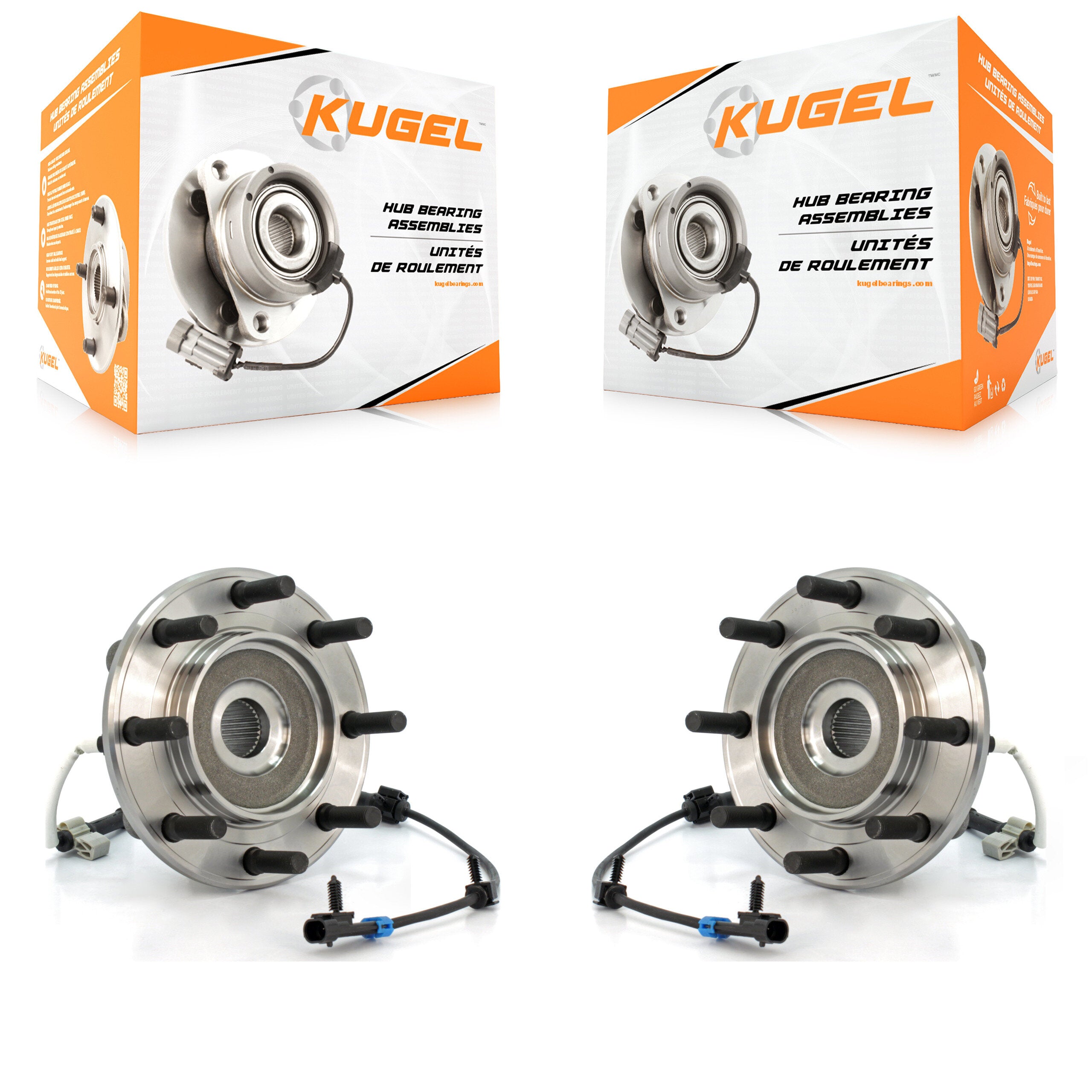 Kugel K70-100423 Wheel Bearing and Hub Assembly for 2001-2007 Chevrolet Silverado 3500 Classic, GMC Sierra 3500 Classic, Chevrolet Silverado 3500 & more product image