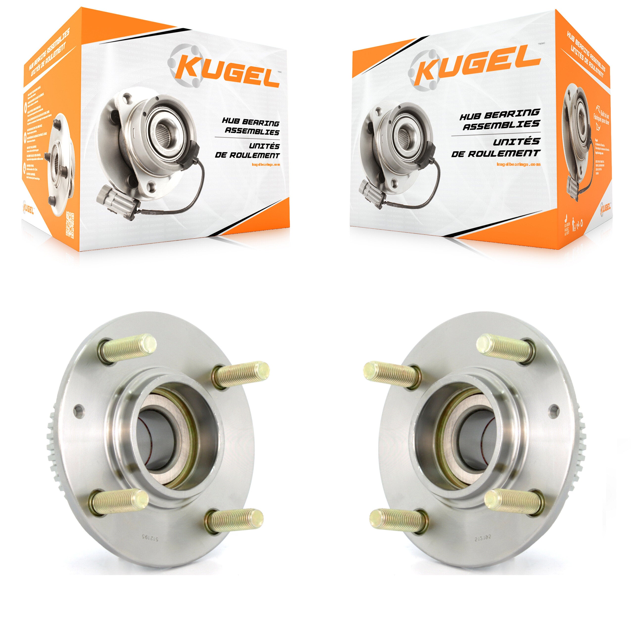 Kugel K70-100597 Wheel Bearing and Hub Assembly for 2001-2009 Kia Spectra, Kia Spectra5, Hyundai Elantra product image