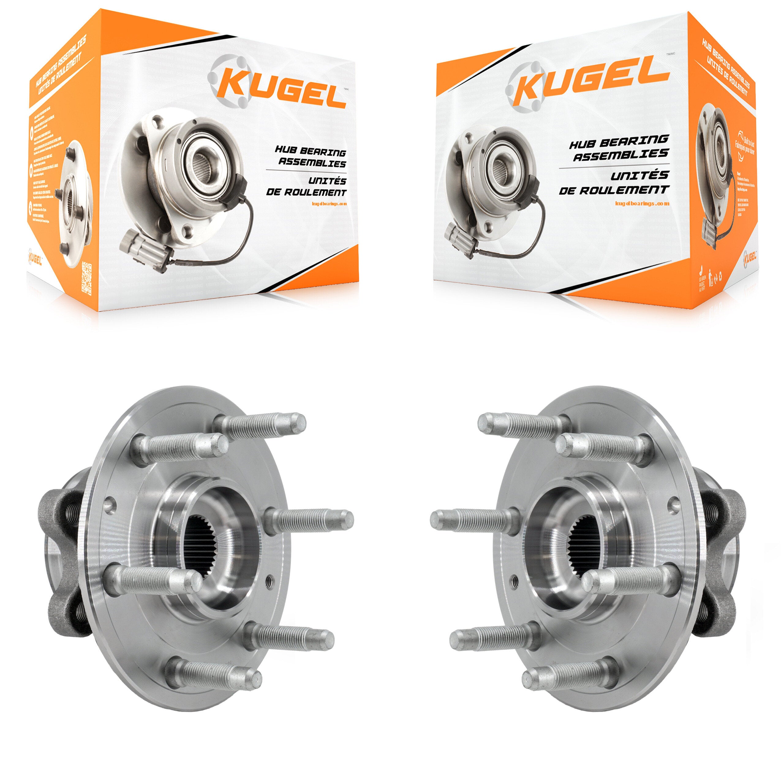 Kugel K70-101951 Wheel Bearing and Hub Assembly for 2019-2023 Chevrolet Silverado 1500 LTD, GMC Sierra 1500 Limited, Cadillac Escalade & more product image