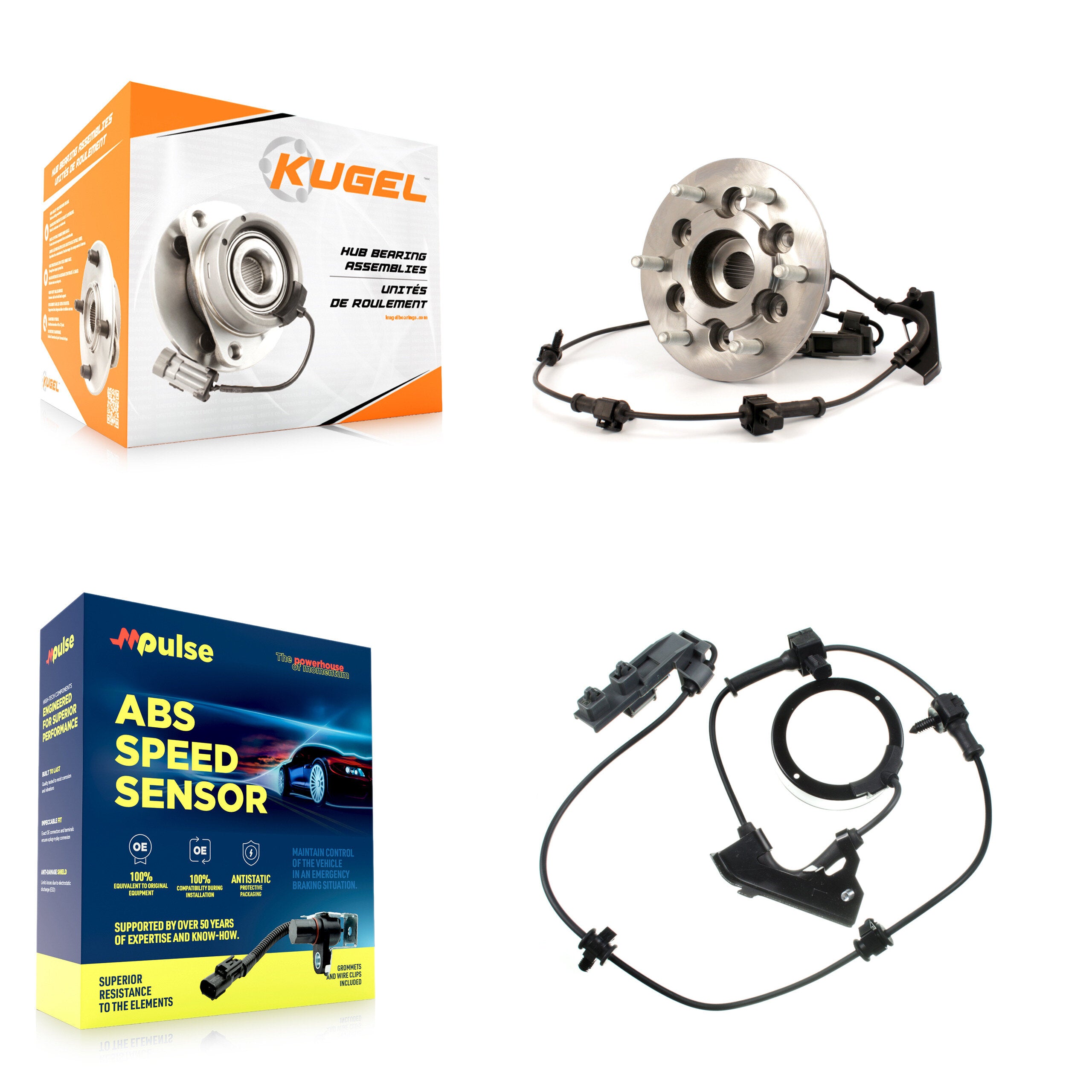 Kugel K7S-100003 Wheel Bearing and Hub Assembly for 2004-2008 Chevrolet Colorado, GMC Canyon, Isuzu i-370 - Front Left product image