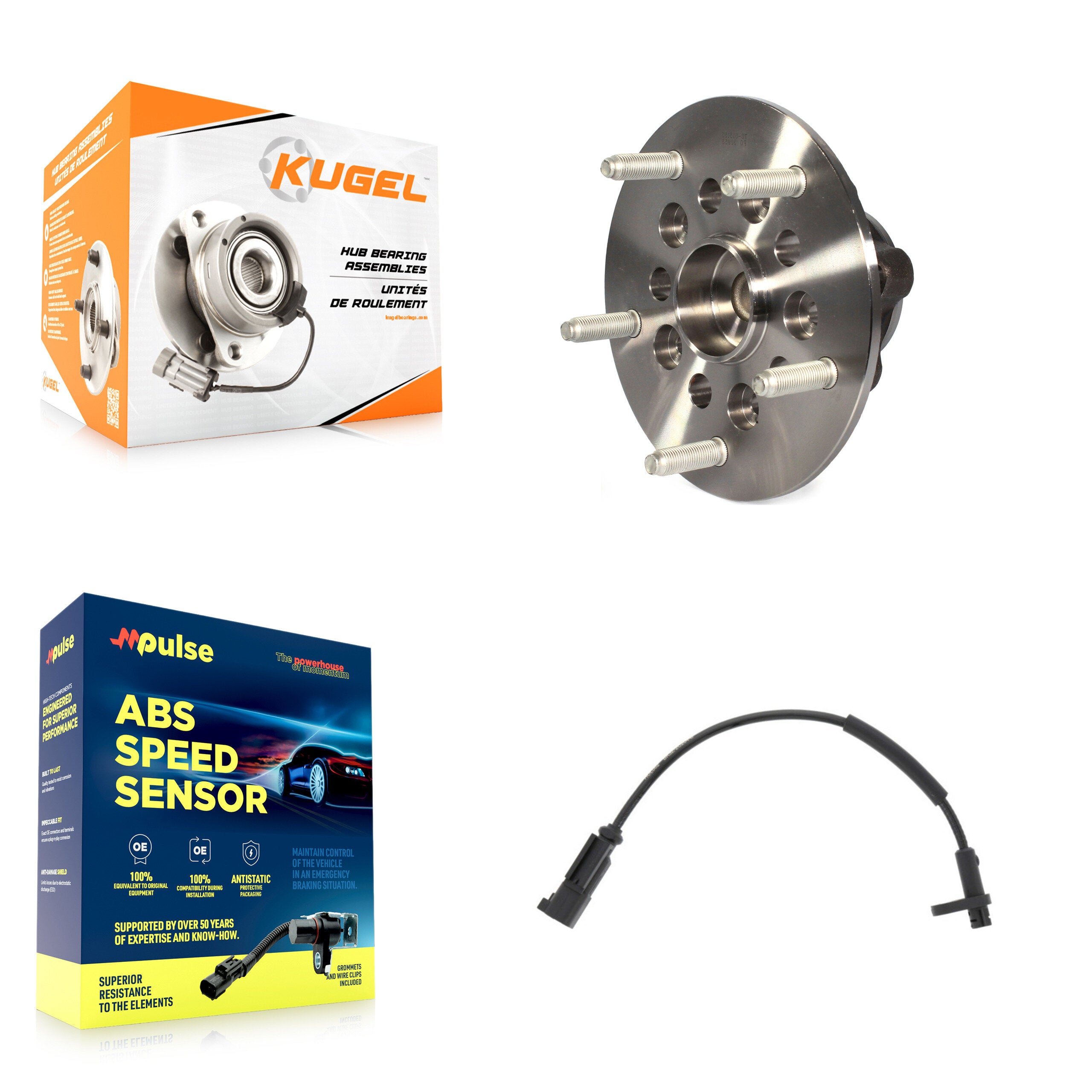 Kugel K7S-100037 Wheel Bearing and Hub Assembly for 2015-2019 Ford Transit-150, Ford Transit-250 - Front product image