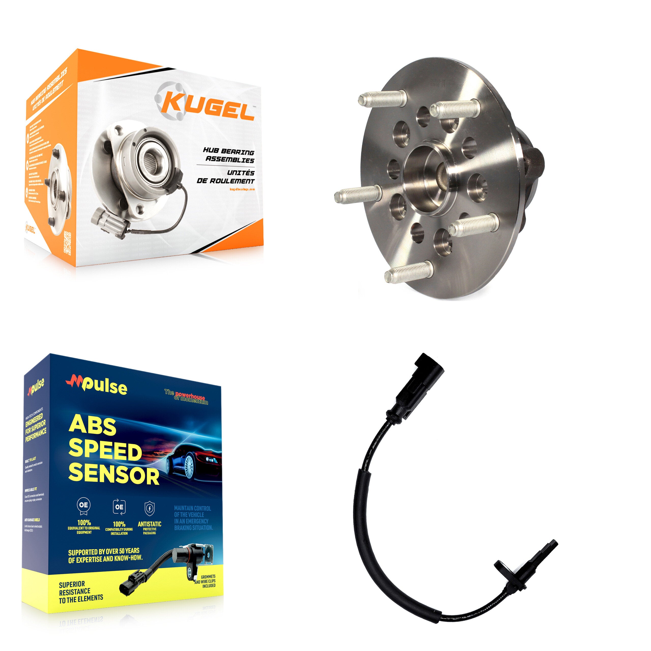 Kugel K7S-100038 Wheel Bearing and Hub Assembly for 2015-2019 Ford Transit-150, Ford Transit-250 - Front product image