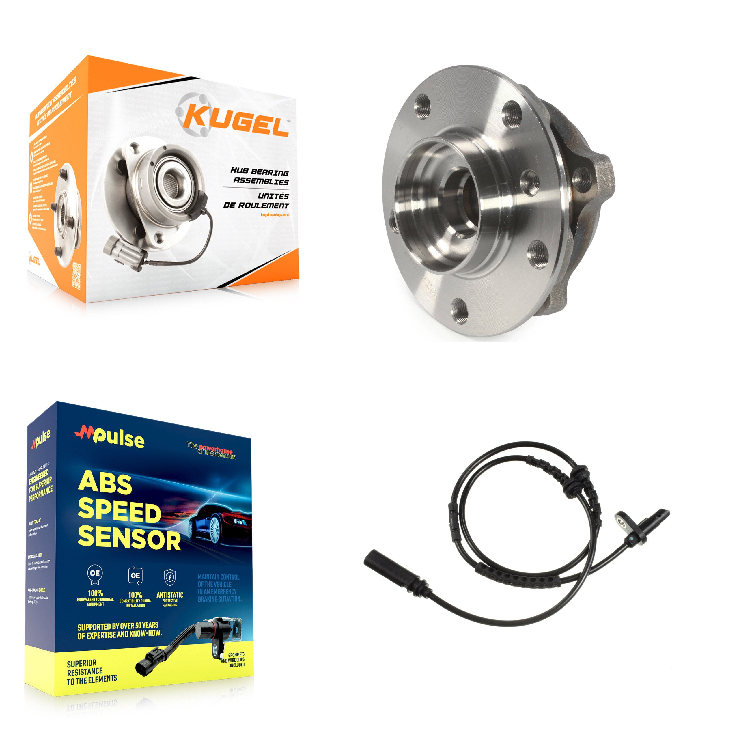 Kugel K7S-100042 Wheel Bearing and Hub Assembly for 2010-2019 BMW 640i xDrive Gran Coupe, BMW 650i xDrive Gran Coupe, BMW Alpina B6 xDrive Gran Coupe & more - Front product image