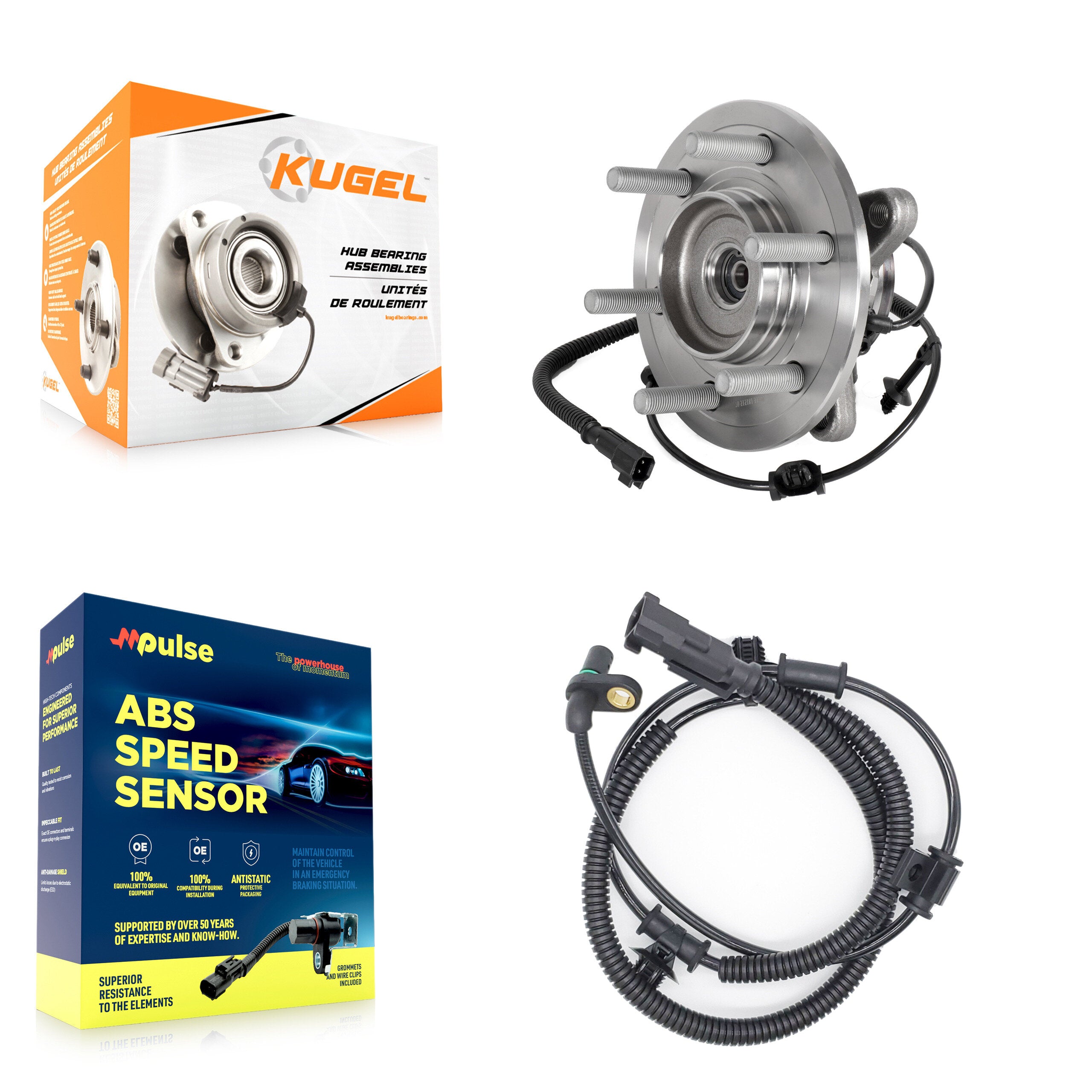 Kugel K7S-100058 Wheel Bearing and Hub Assembly for 2018-2022 Ford Expedition, Lincoln Navigator - Front product image
