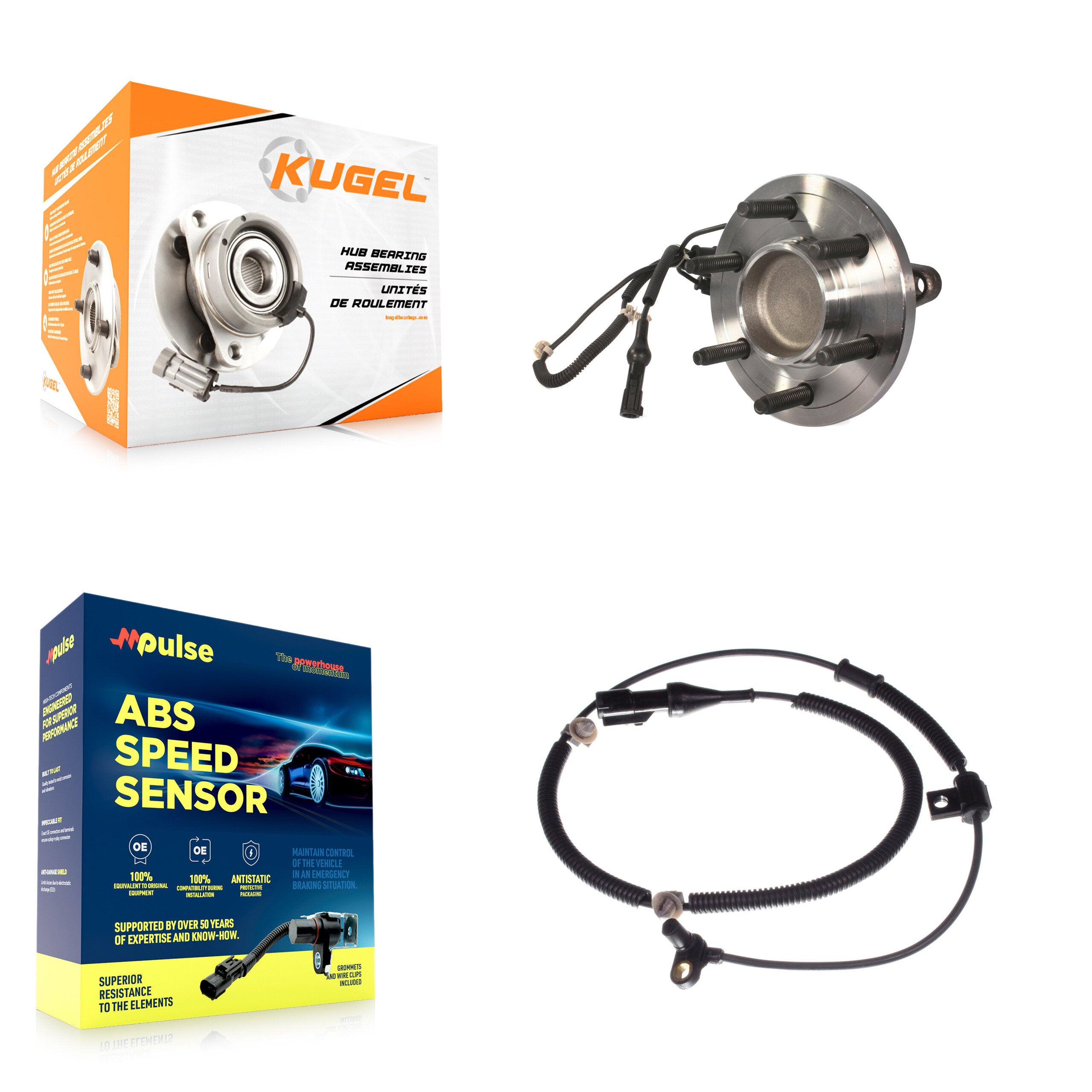 Kugel K7S-100060 Wheel Bearing and Hub Assembly for 2007-2009 Ford Expedition, Lincoln Navigator - Front product image