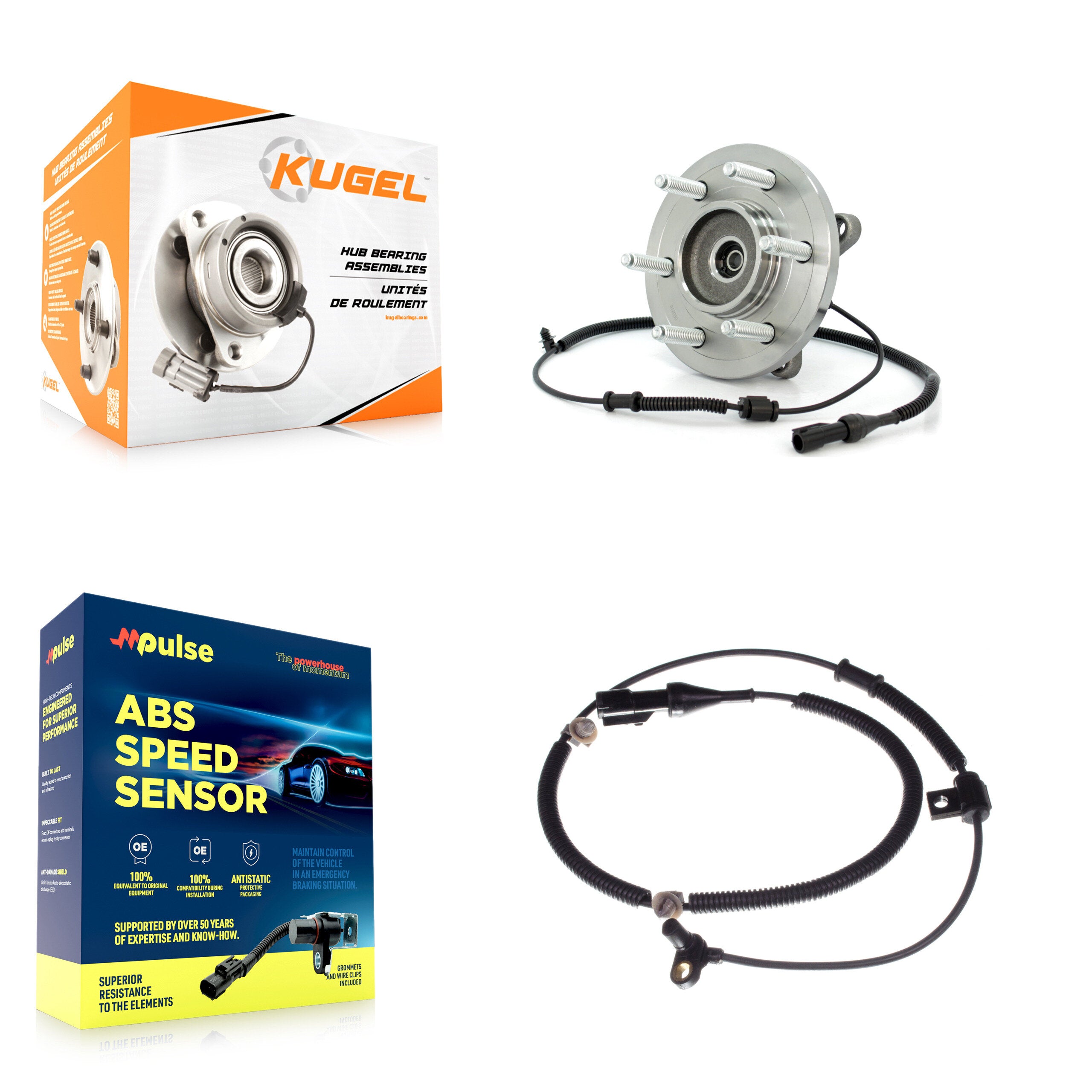 Kugel K7S-100061 Wheel Bearing and Hub Assembly for 2007-2009 Ford Expedition, Lincoln Navigator - Front product image