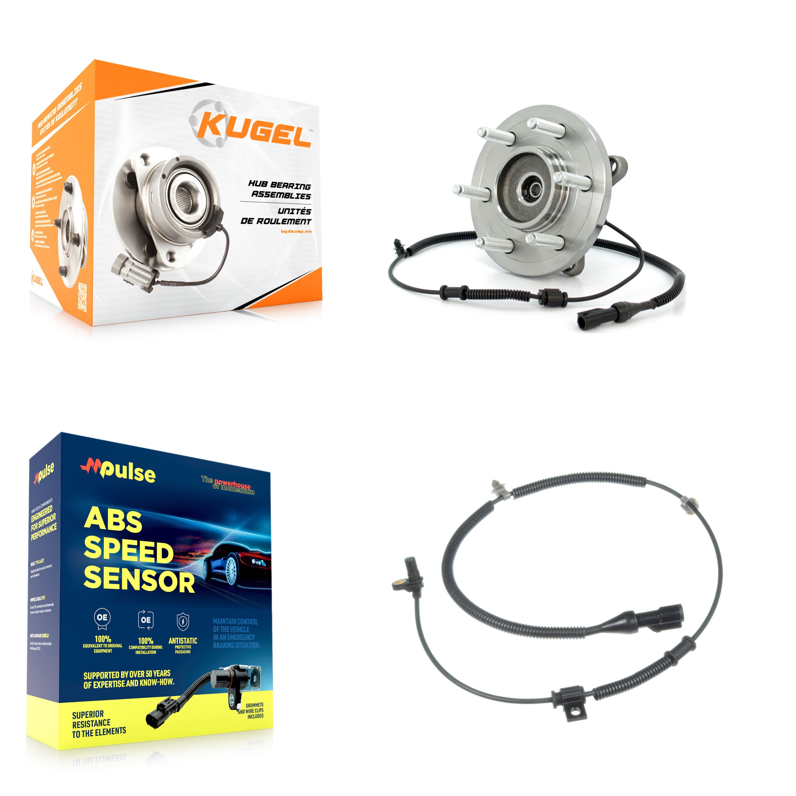 Kugel K7S-100063 Wheel Bearing and Hub Assembly for 2010 Ford Expedition, Lincoln Navigator - Front product image