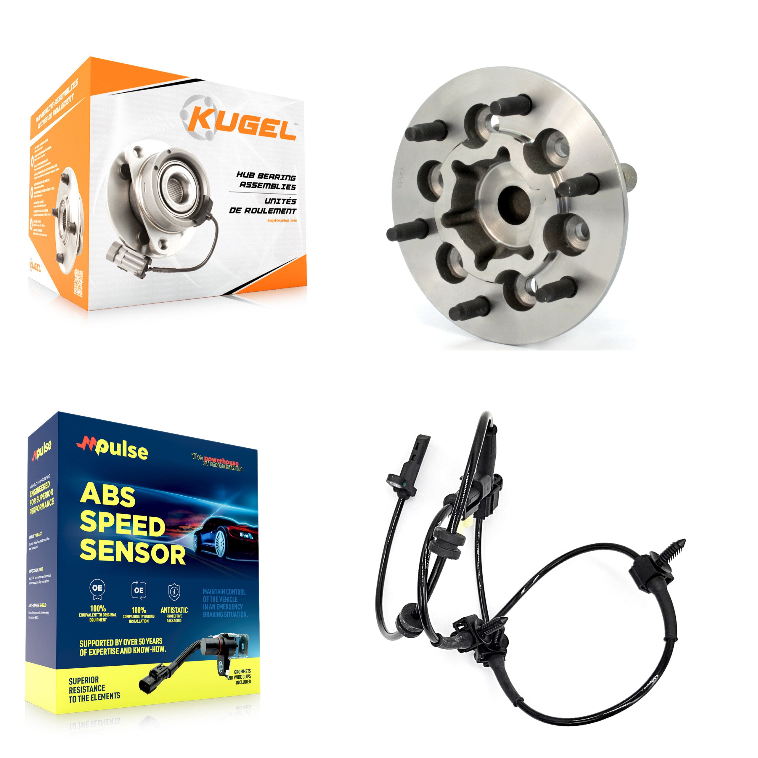 Kugel K7S-100071 Wheel Bearing and Hub Assembly for 2009-2012 Chevrolet Colorado, GMC Canyon - Front product image