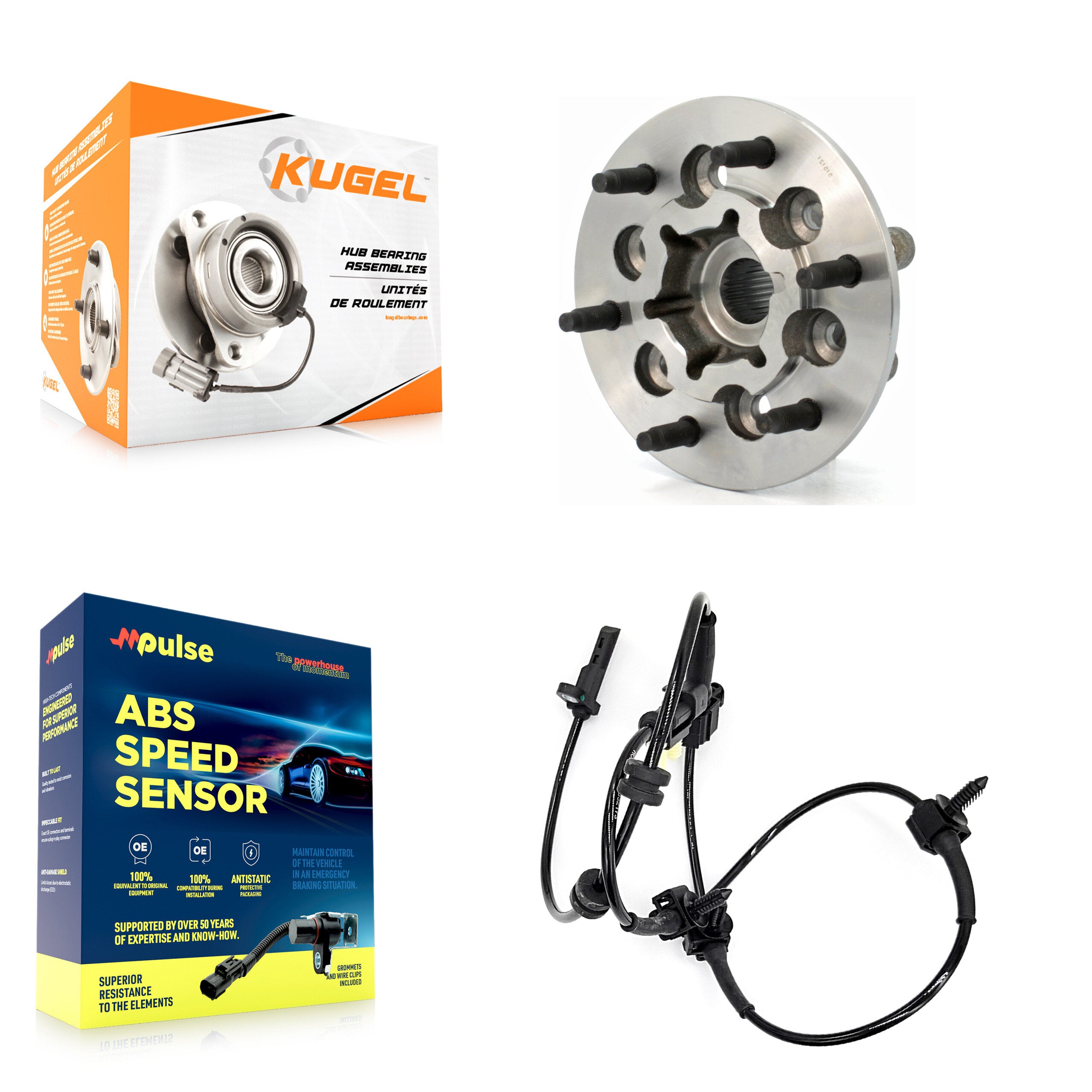 Kugel K7S-100073 Wheel Bearing and Hub Assembly for 2009-2012 Chevrolet Colorado, GMC Canyon - Front product image
