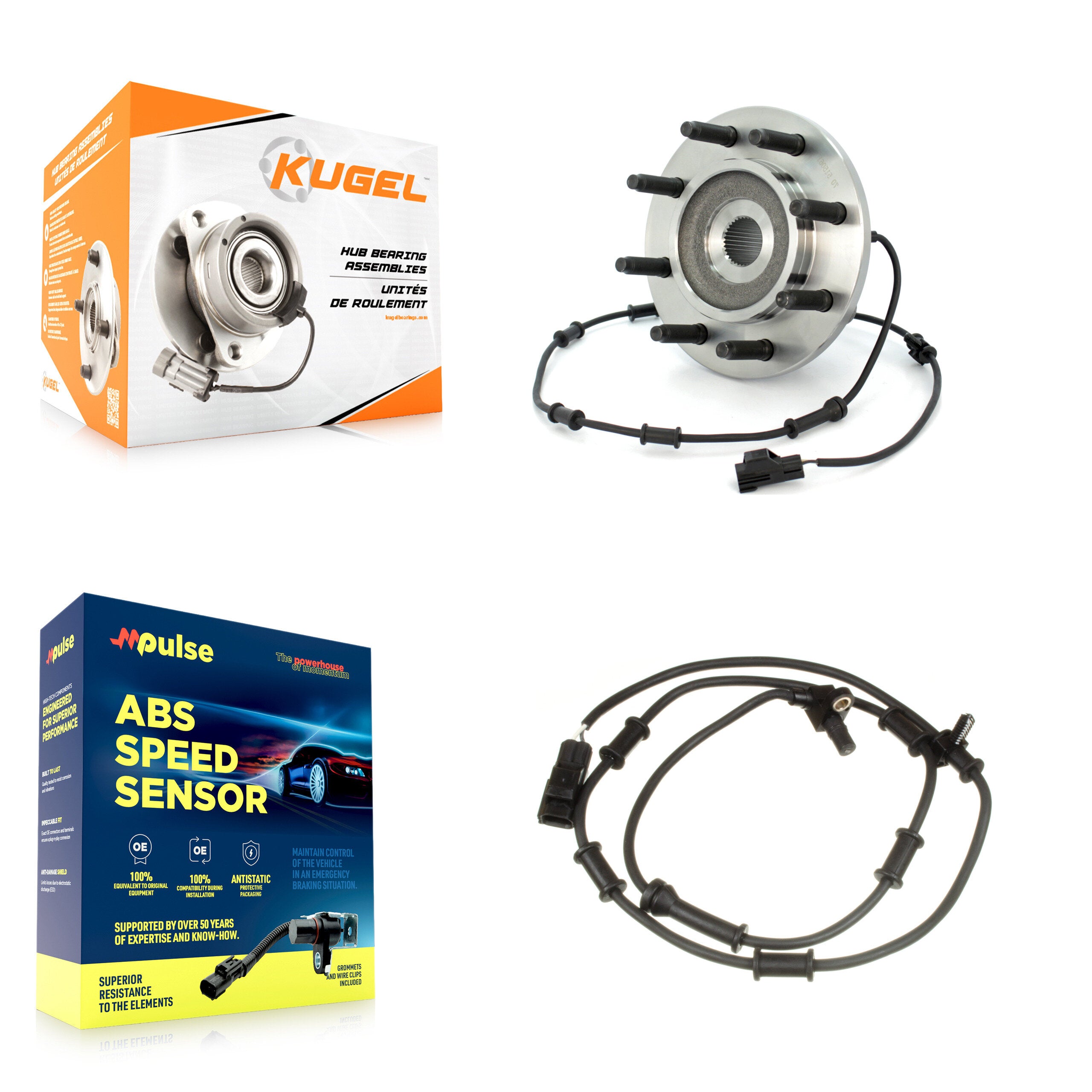 Kugel K7S-100115 Wheel Bearing and Hub Assembly for 2003-2005 Dodge Ram 2500, Dodge Ram 3500 - Front product image
