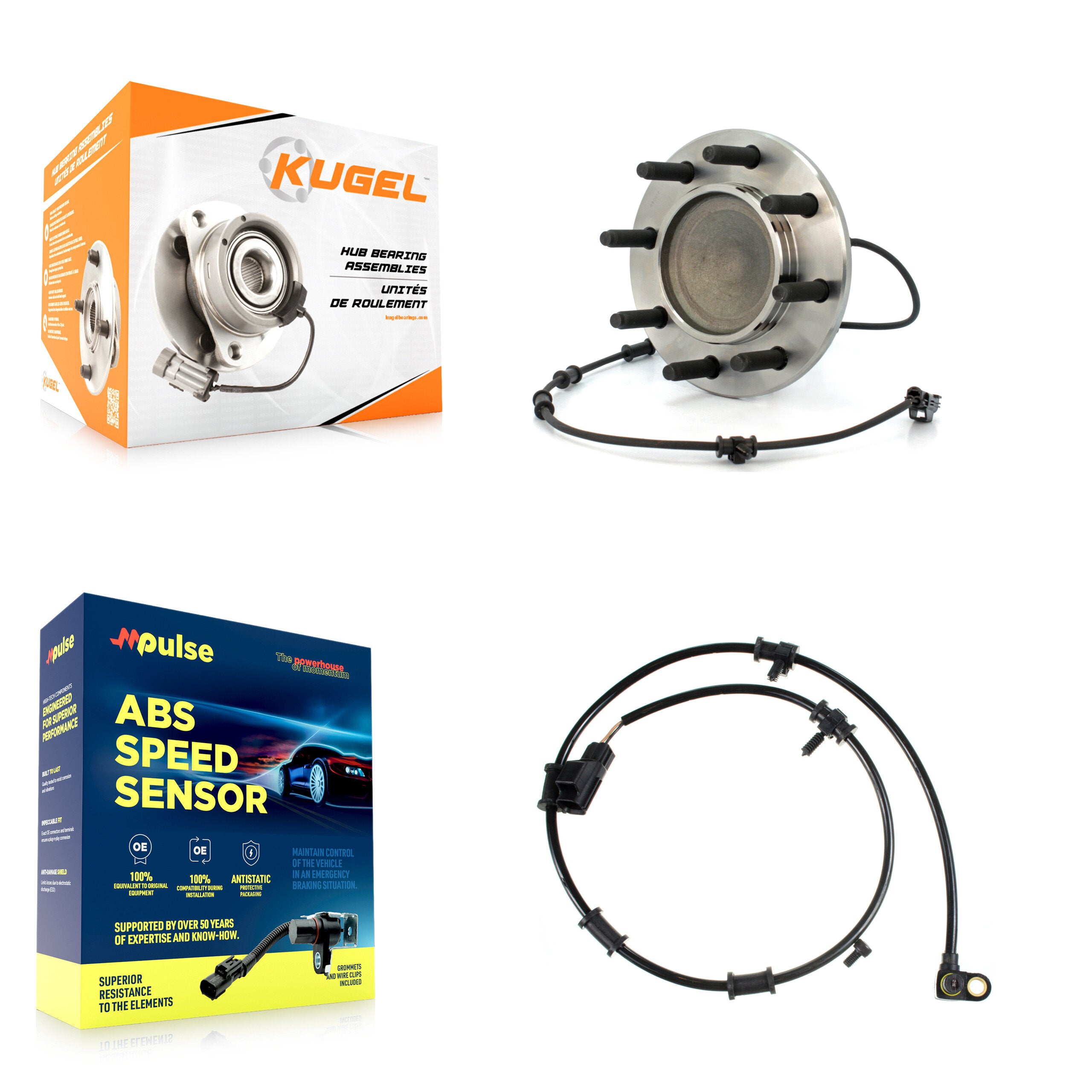 Kugel K7S-100116 Wheel Bearing and Hub Assembly for 2003-2005 Dodge Ram 2500, Dodge Ram 3500 - Front product image