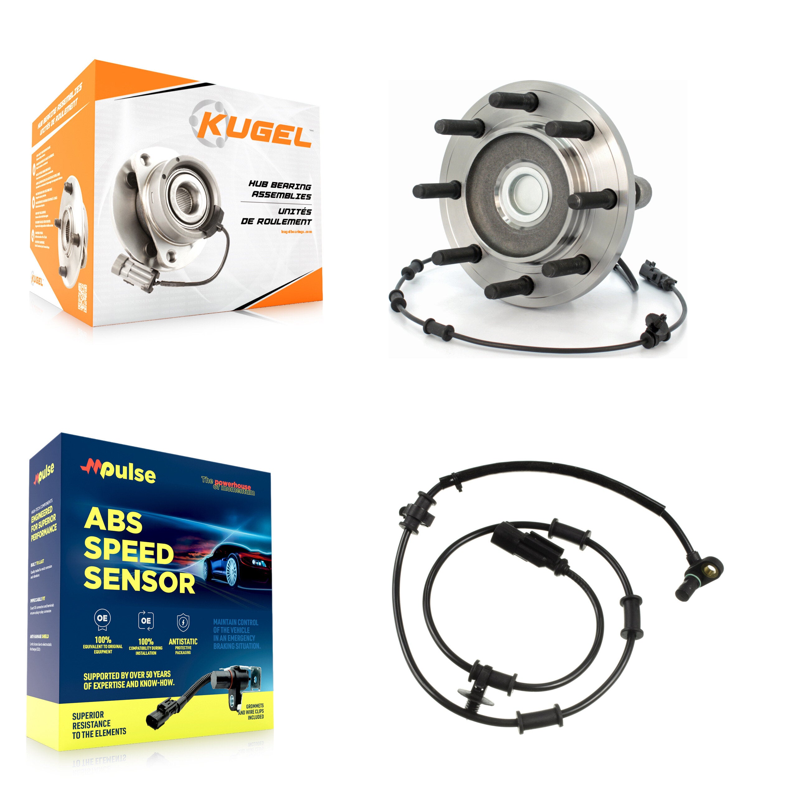 Kugel K7S-100117 Wheel Bearing and Hub Assembly for 2009-2011 Ram 2500, Ram 3500, Dodge Ram 2500 & more - Front product image