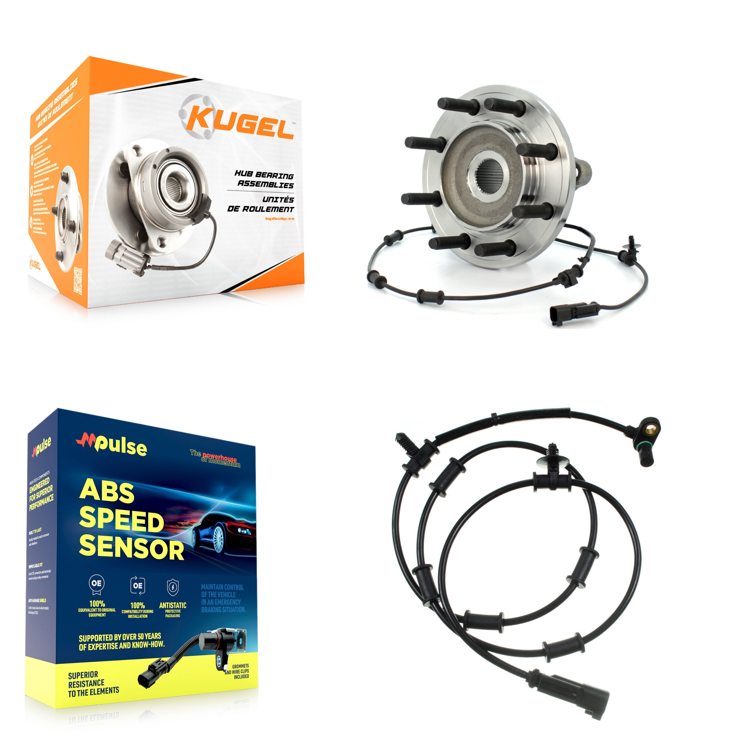 Kugel K7S-100118 Wheel Bearing and Hub Assembly for 2009-2011 Ram 2500, Ram 3500, Dodge Ram 2500 & more - Front product image