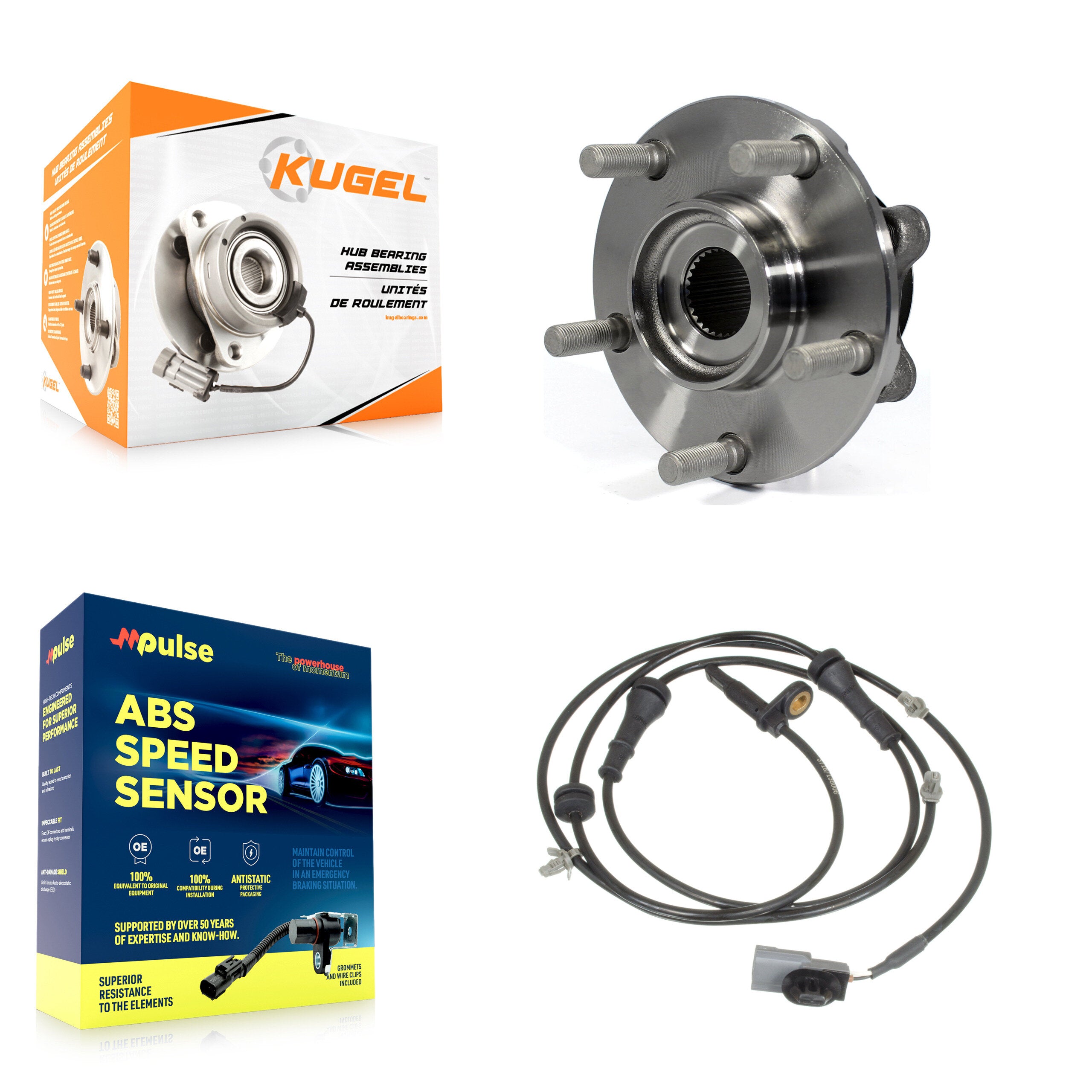 Kugel K7S-100138 Wheel Bearing and Hub Assembly for 2011-2017 Nissan Juke - Front product image