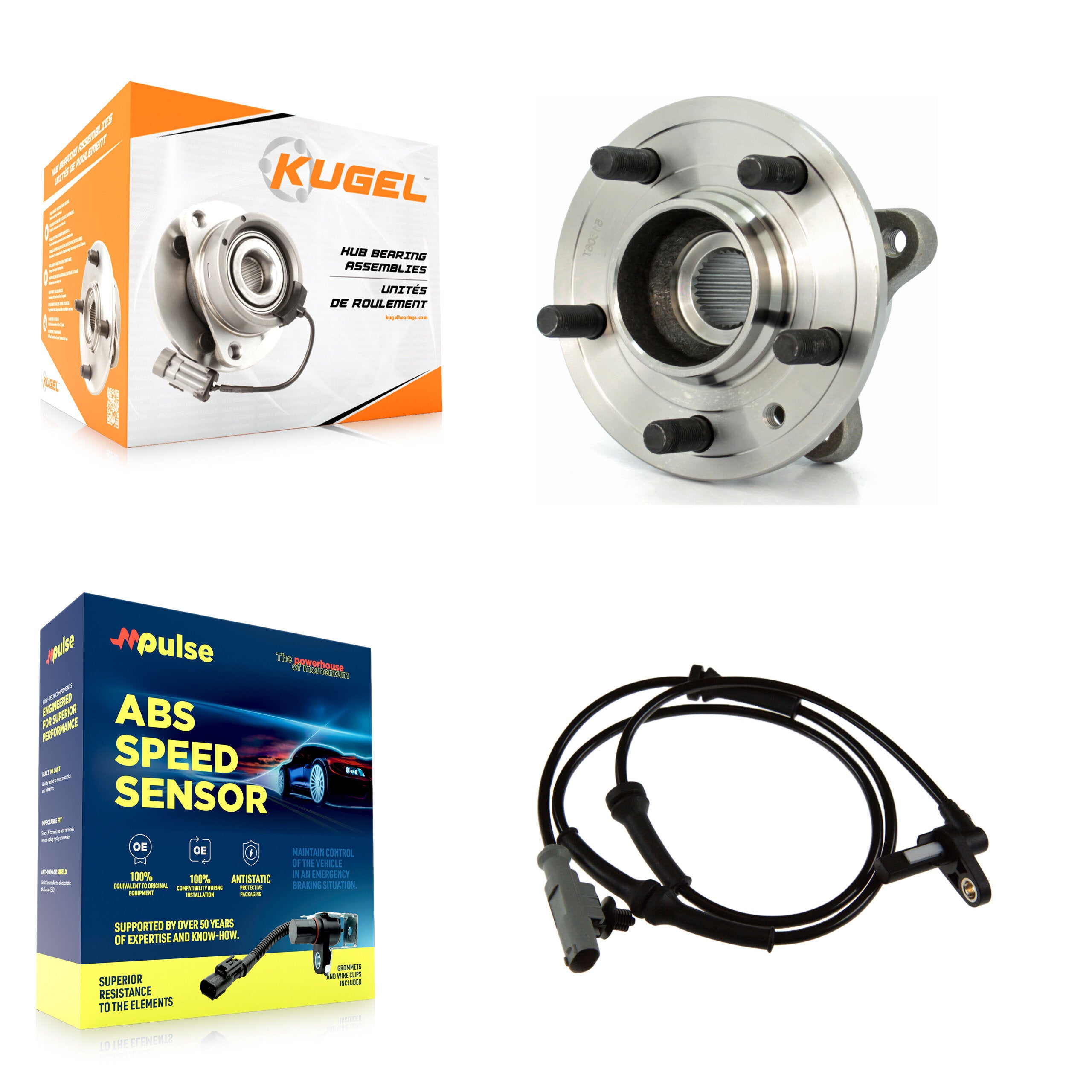 Kugel K7S-100142 Wheel Bearing and Hub Assembly for 2006-2013 Land Rover Range Rover Sport - Front product image