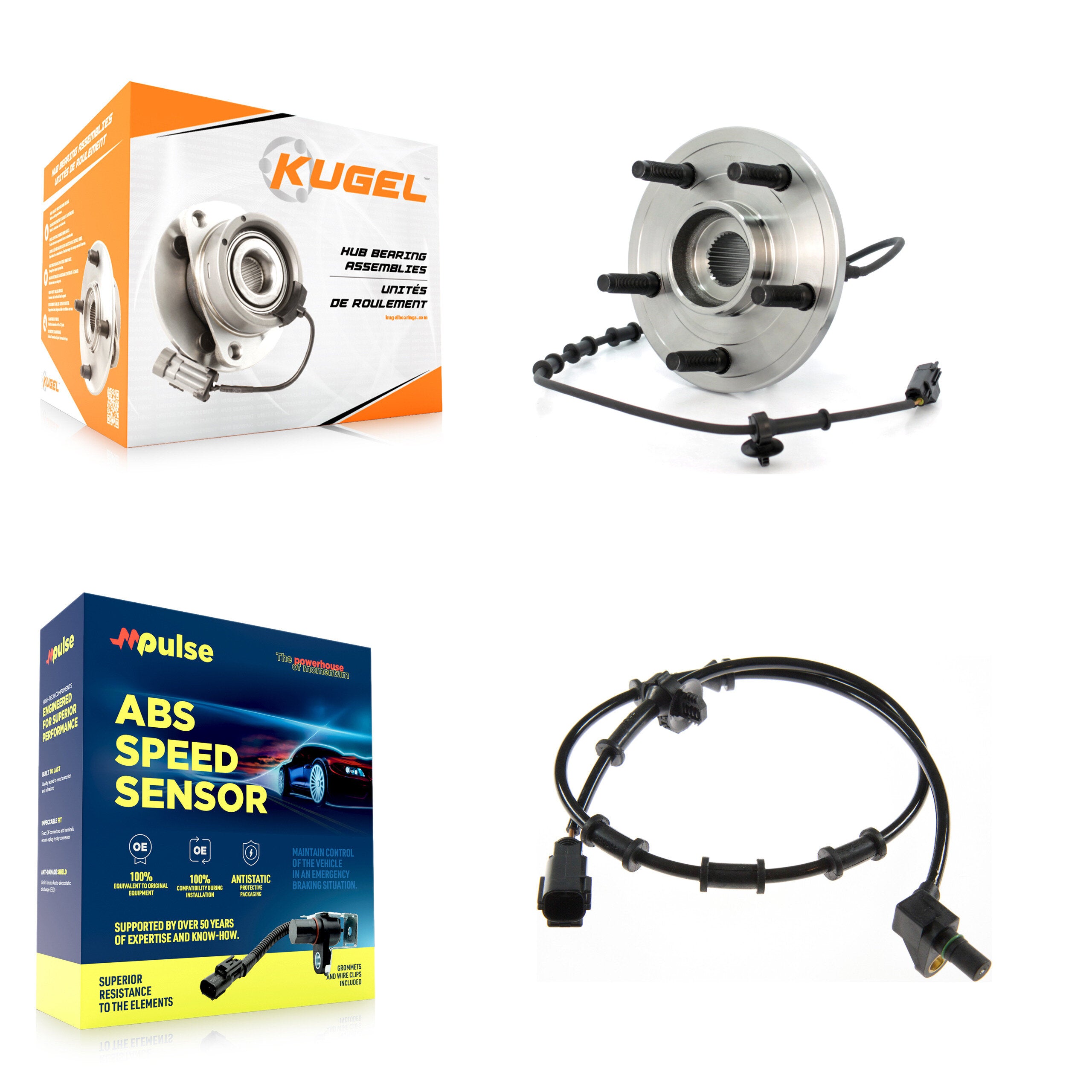 Kugel K7S-100147 Wheel Bearing and Hub Assembly for 2002-2005 Dodge Ram 1500 - Front product image