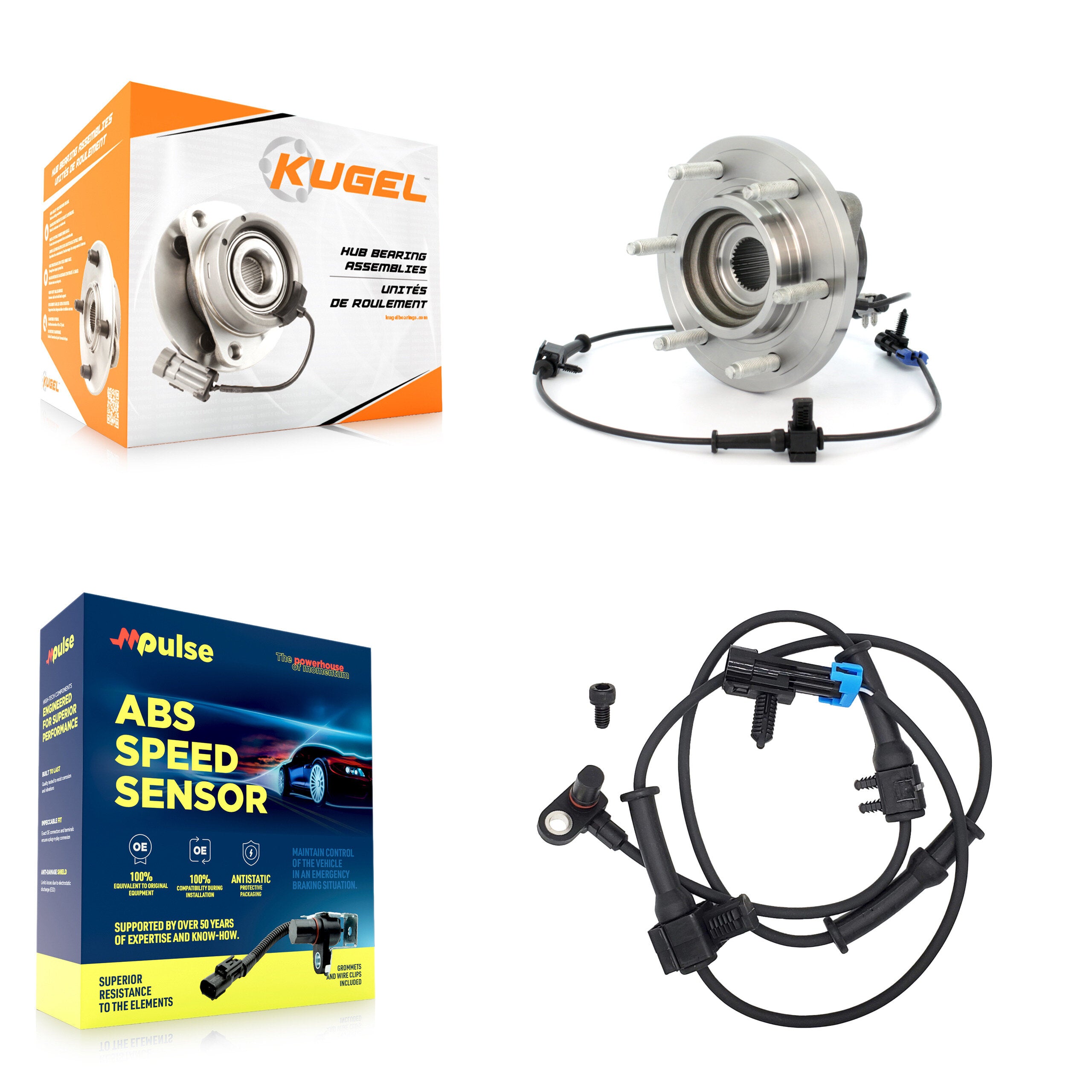 Kugel K7S-100157 Wheel Bearing and Hub Assembly for 2006-2008 Hummer H3 - Front product image