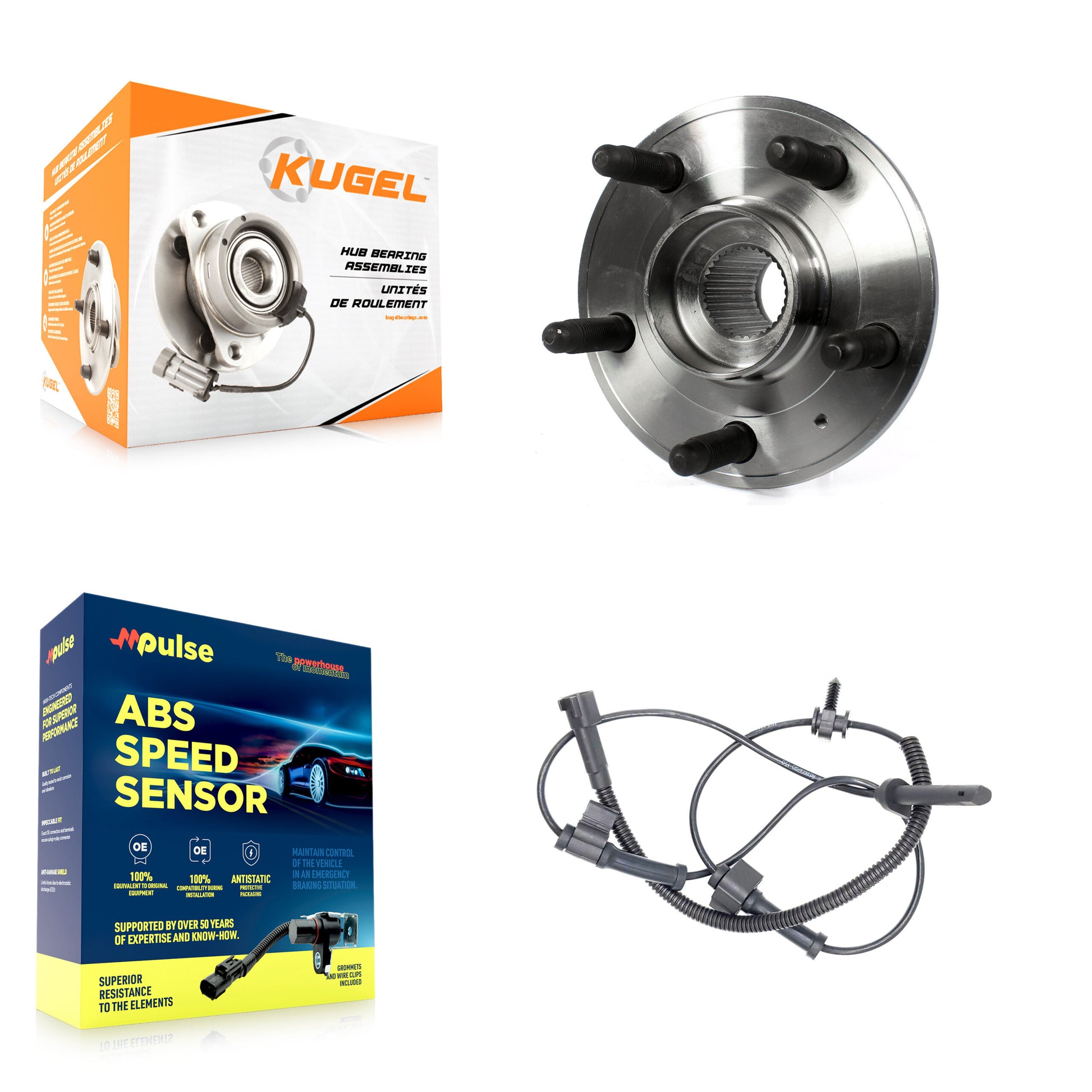 Kugel K7S-100165 Wheel Bearing and Hub Assembly for 2009-2014 Cadillac CTS - Front product image