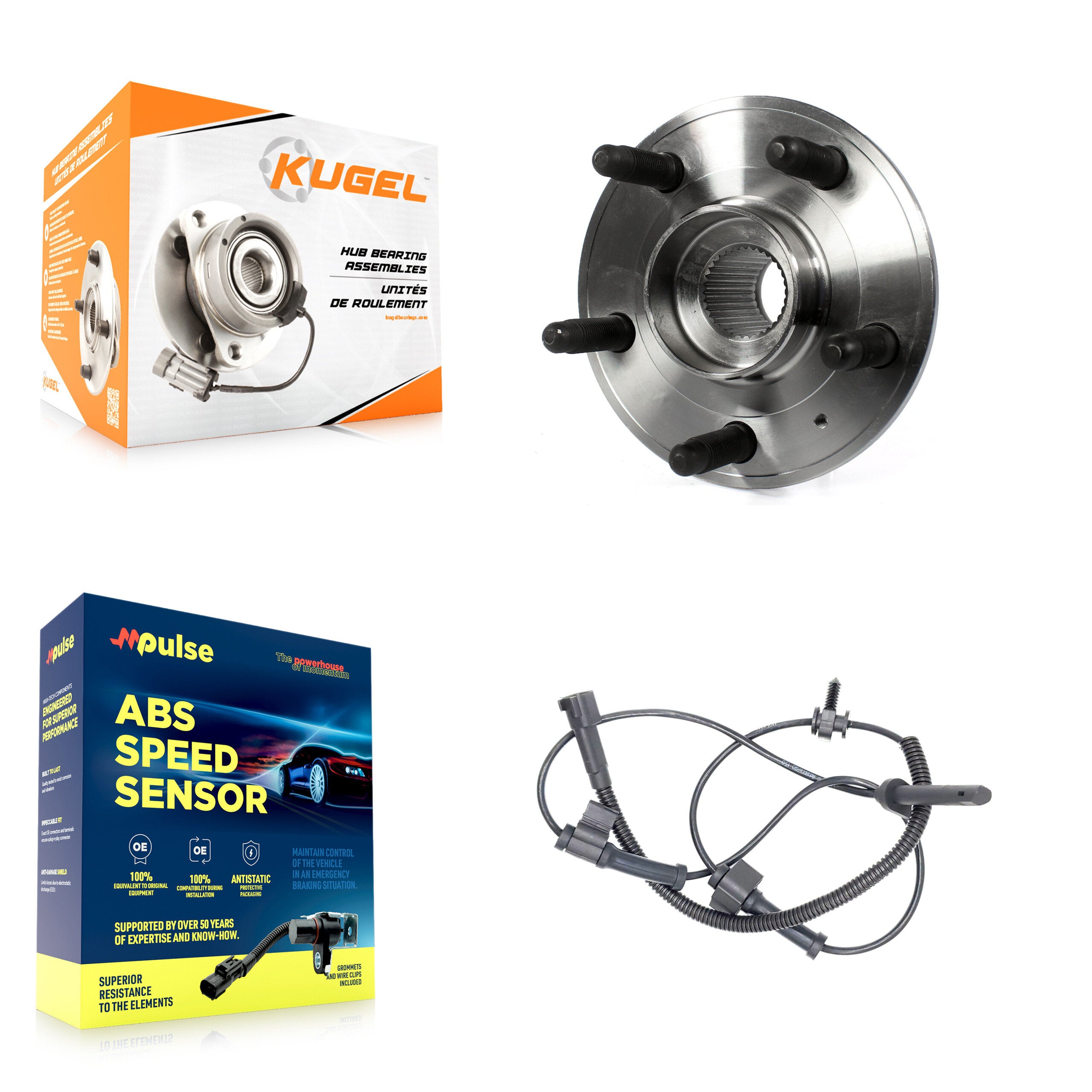 Kugel K7S-100165 Wheel Bearing and Hub Assembly for 2009-2014 Cadillac CTS - Front product image