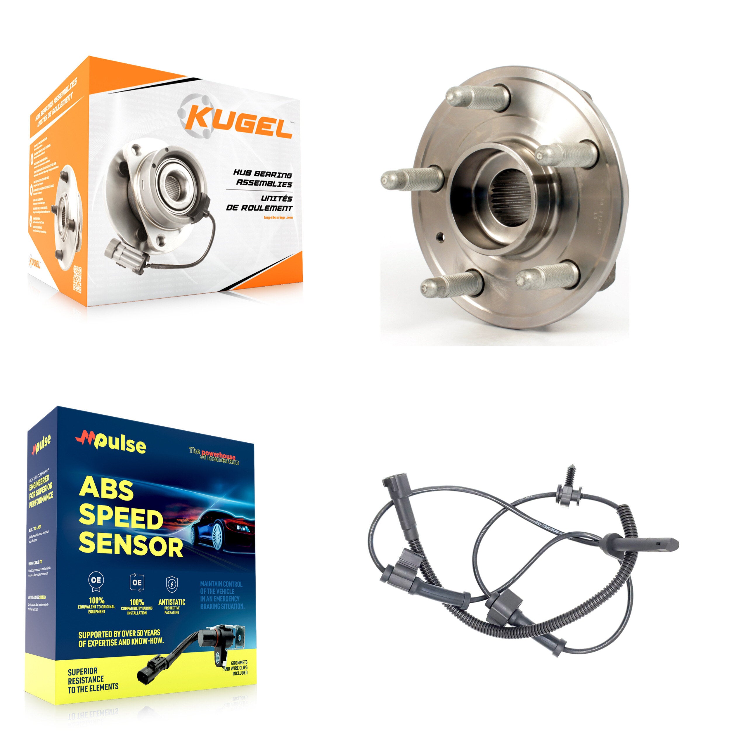 Kugel K7S-100166 Wheel Bearing and Hub Assembly for 2008-2014 Cadillac CTS - Front product image