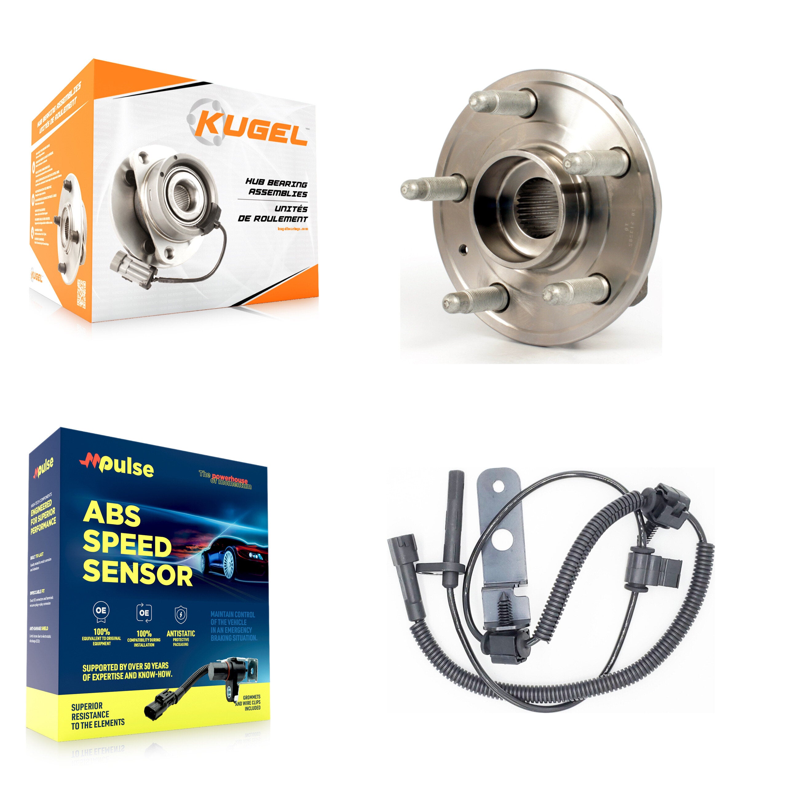 Kugel K7S-100167 Wheel Bearing and Hub Assembly for 2008-2014 Cadillac CTS - Front product image