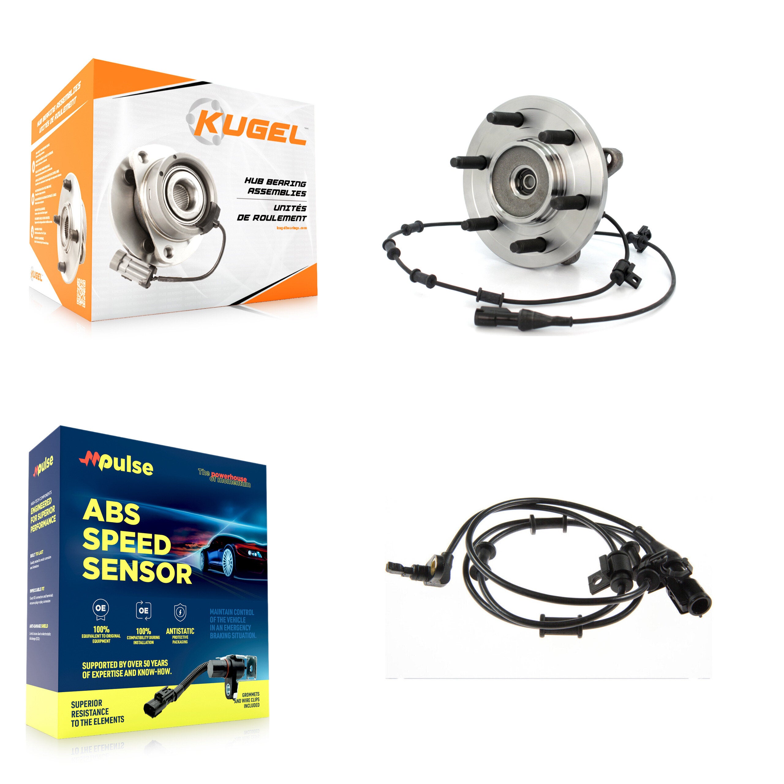 Kugel K7S-100184 Wheel Bearing and Hub Assembly for 2003-2006 Ford Expedition, Lincoln Navigator - Front product image