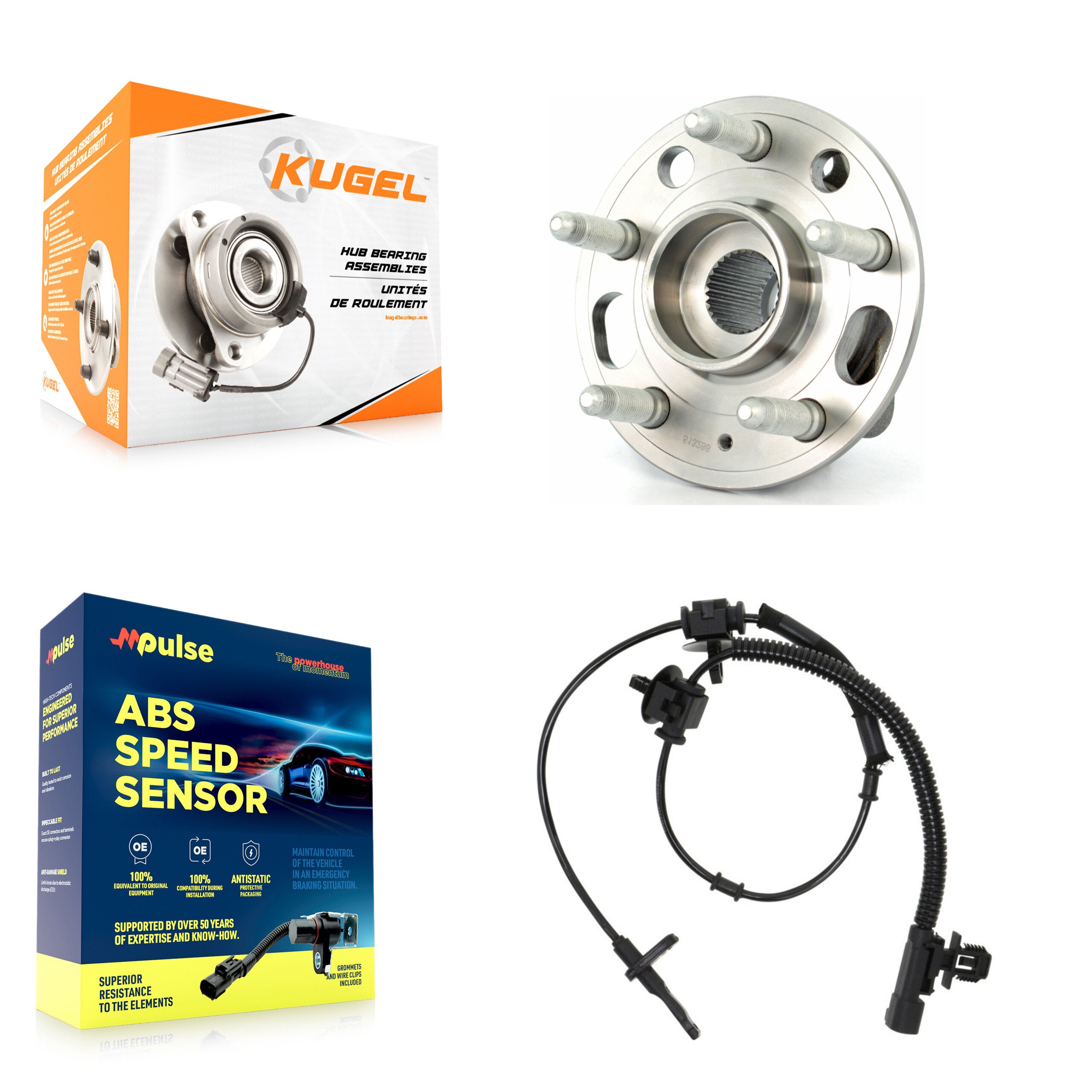 Kugel K7S-100190 Wheel Bearing and Hub Assembly for 2016-2019 Cadillac CTS - Front product image