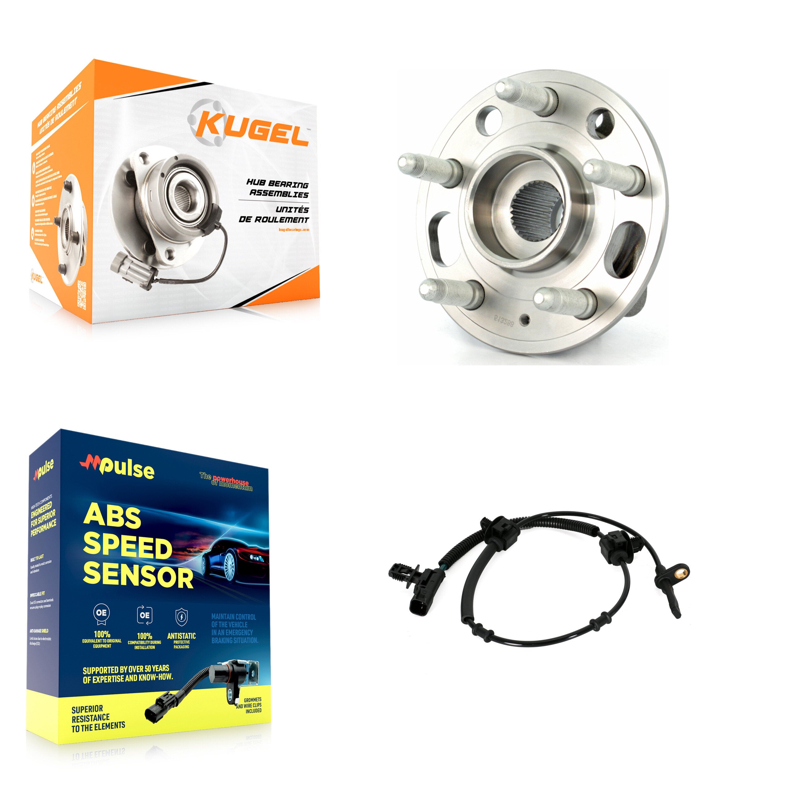 Kugel K7S-100191 Wheel Bearing and Hub Assembly for 2016-2019 Cadillac CTS - Front product image