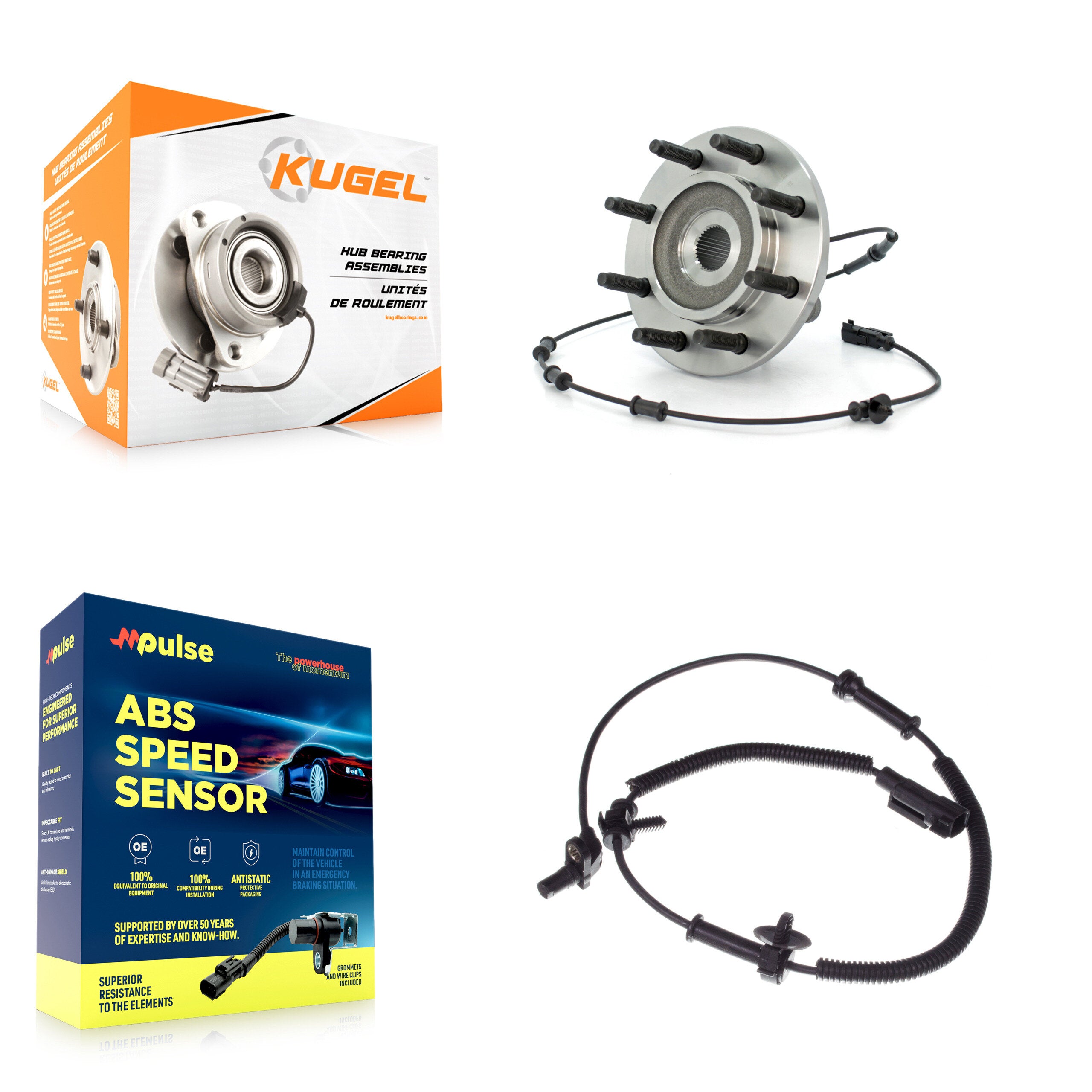 Kugel K7S-100199 Wheel Bearing and Hub Assembly for 2007 Dodge Ram 1500 - Front product image