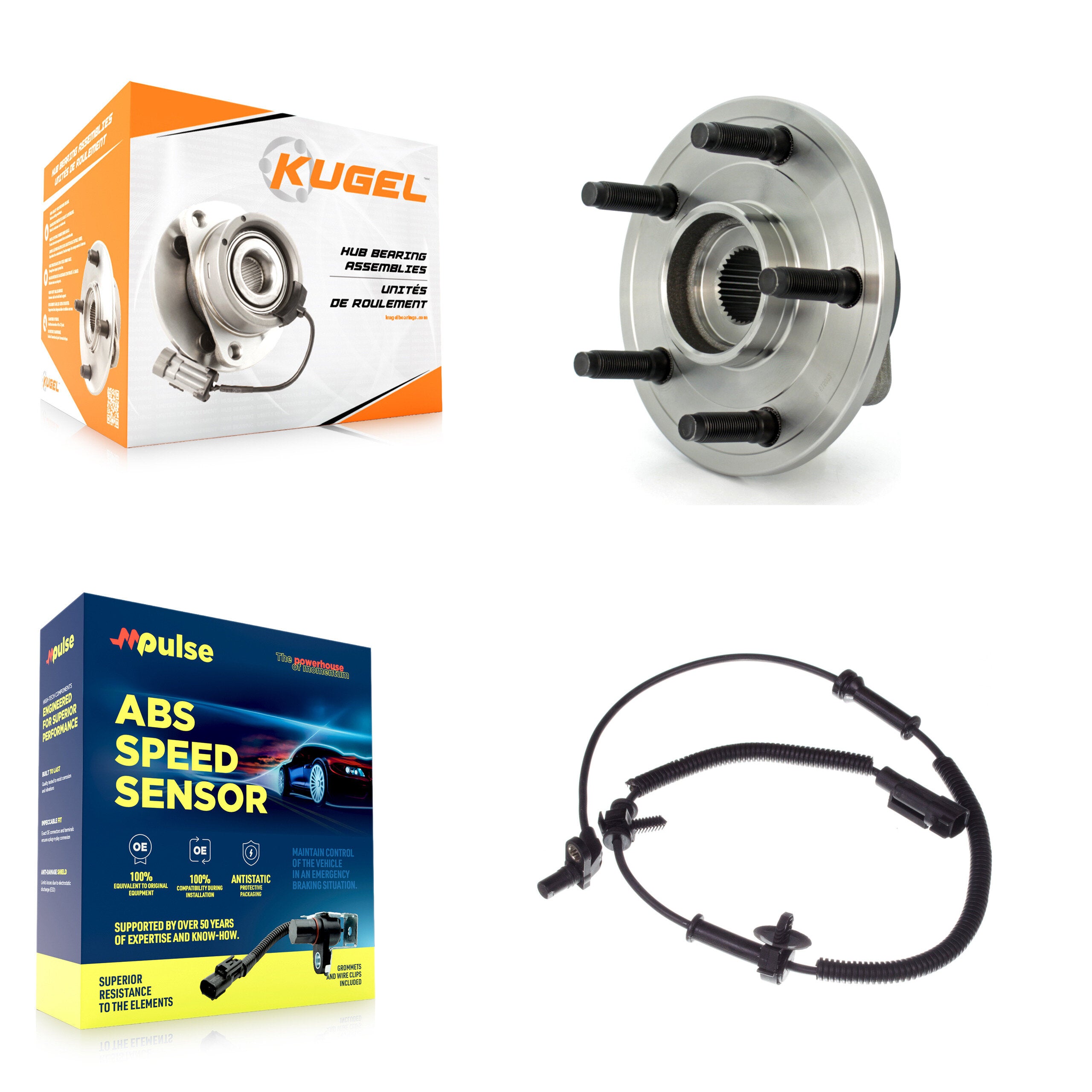 Kugel K7S-100201 Wheel Bearing and Hub Assembly for 2007 Dodge Ram 1500 - Front product image