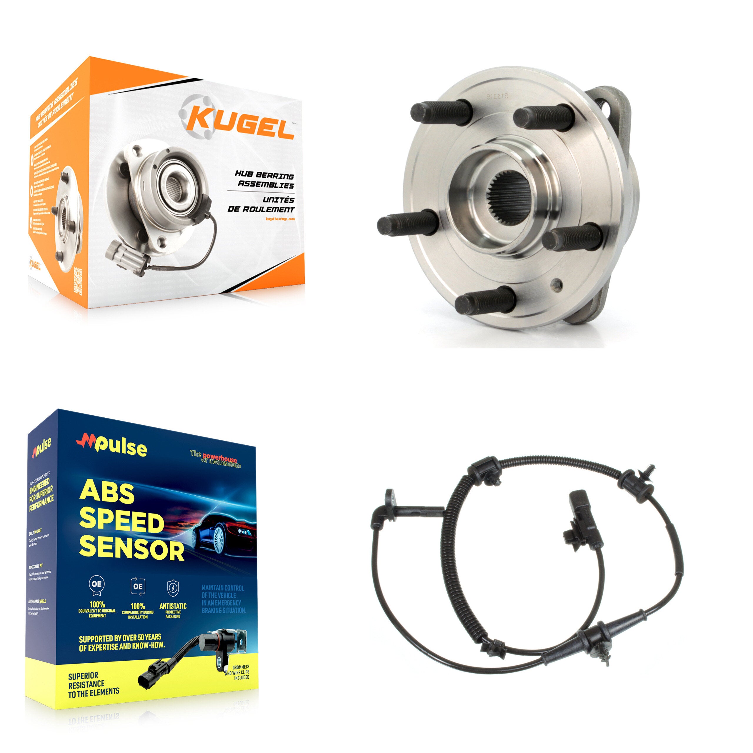 Kugel K7S-100204 Wheel Bearing and Hub Assembly for 2011-2016 Chevrolet Cruze Limited, Chevrolet Cruze - Front product image