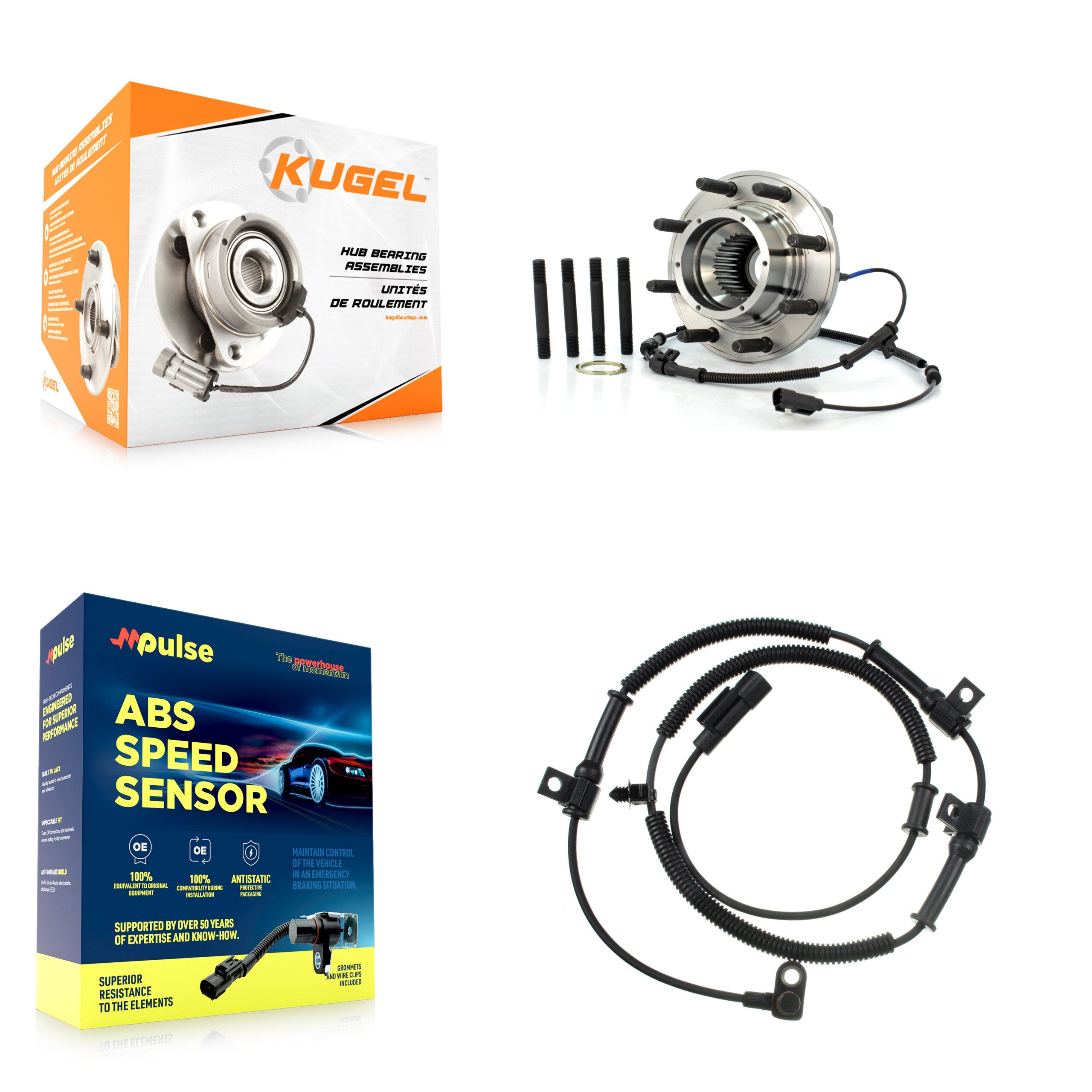 Kugel K7S-100210 Wheel Bearing and Hub Assembly for 2013-2015 Ford F-250 Super Duty - Front product image