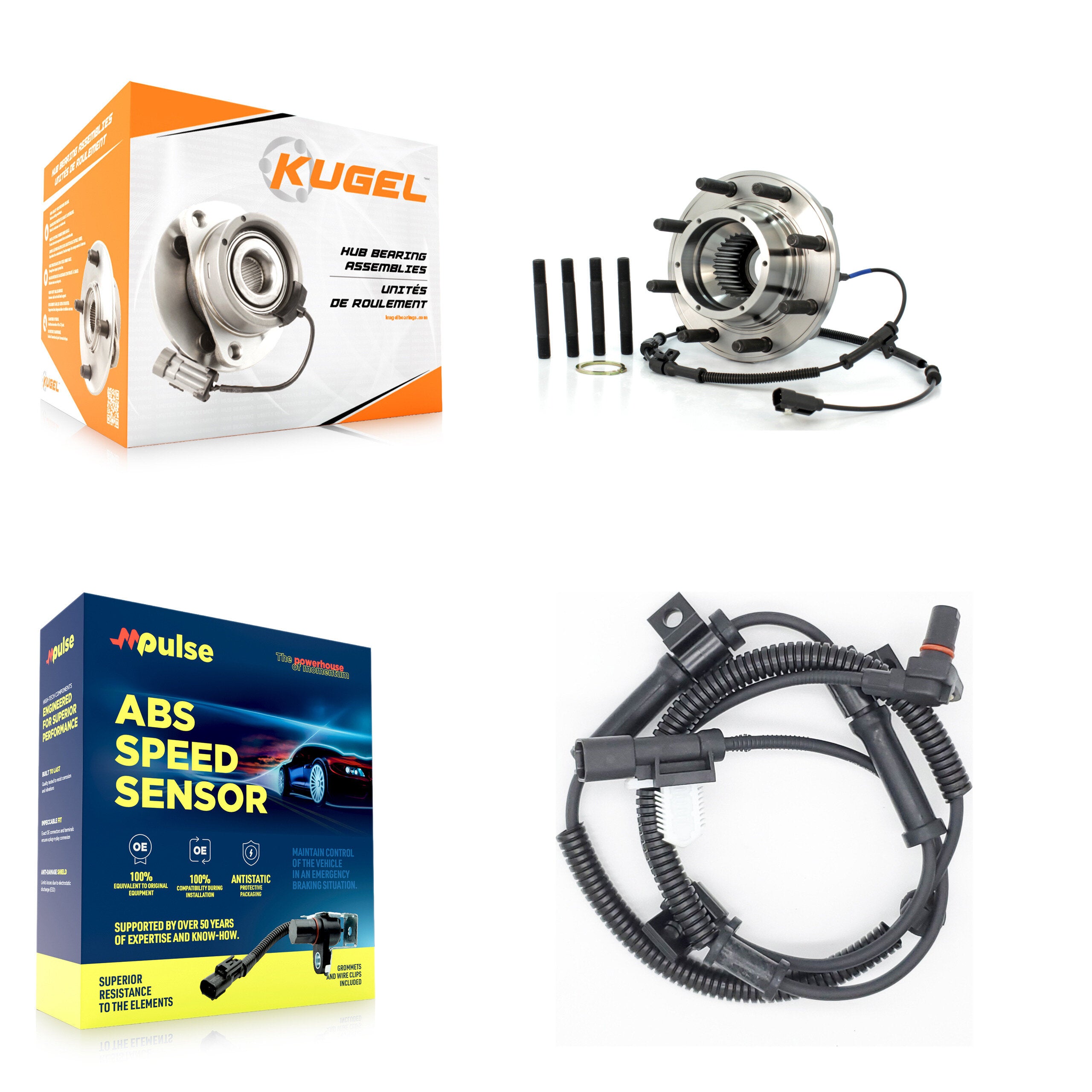 Kugel K7S-100212 Wheel Bearing and Hub Assembly for 2013-2015 Ford F-250 Super Duty - Front product image