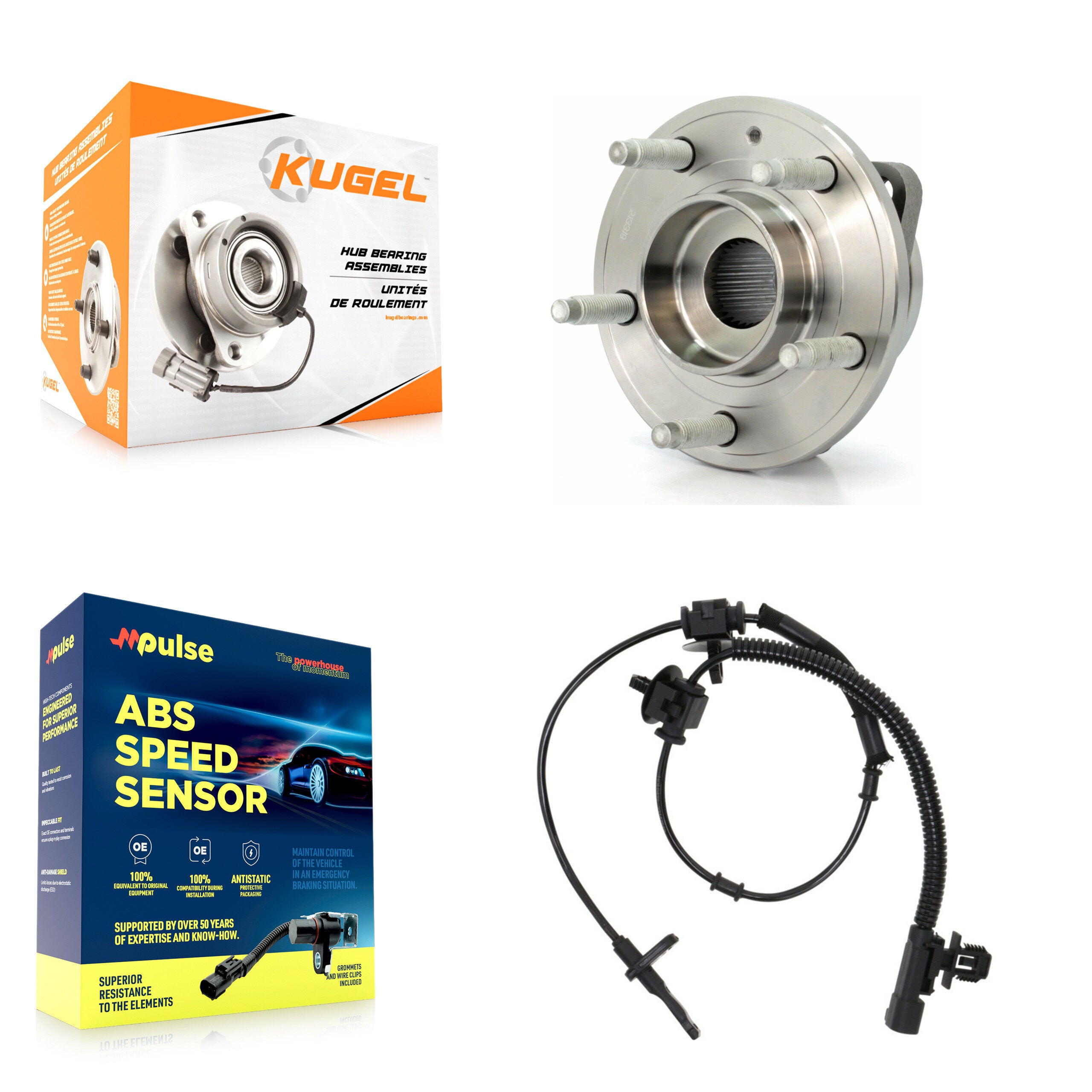 Kugel K7S-100217 Wheel Bearing and Hub Assembly for 2013-2019 Cadillac ATS - Front product image