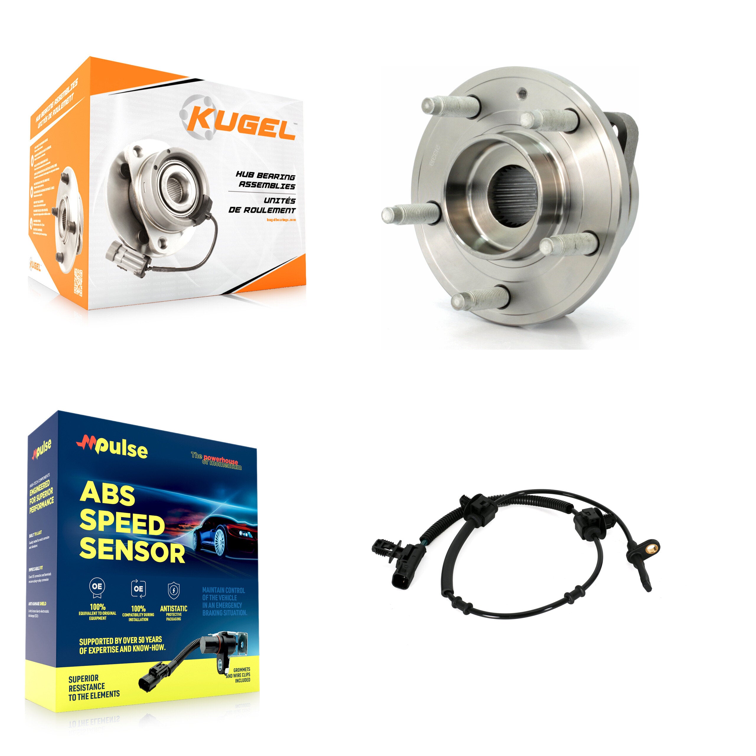 Kugel K7S-100218 Wheel Bearing and Hub Assembly for 2013-2019 Cadillac ATS - Front product image