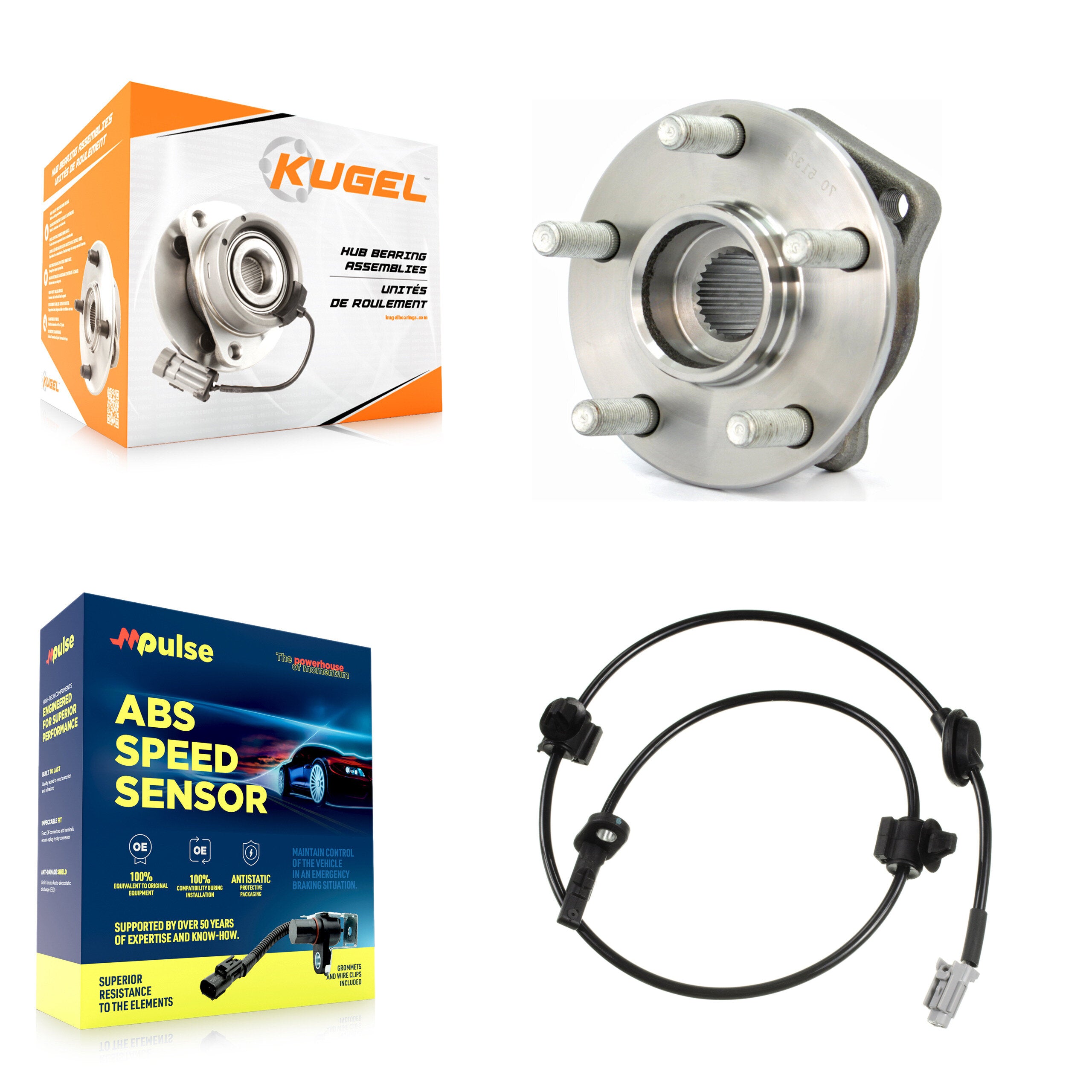 Kugel K7S-100229 Wheel Bearing and Hub Assembly for 2010-2014 Subaru Outback - Front product image